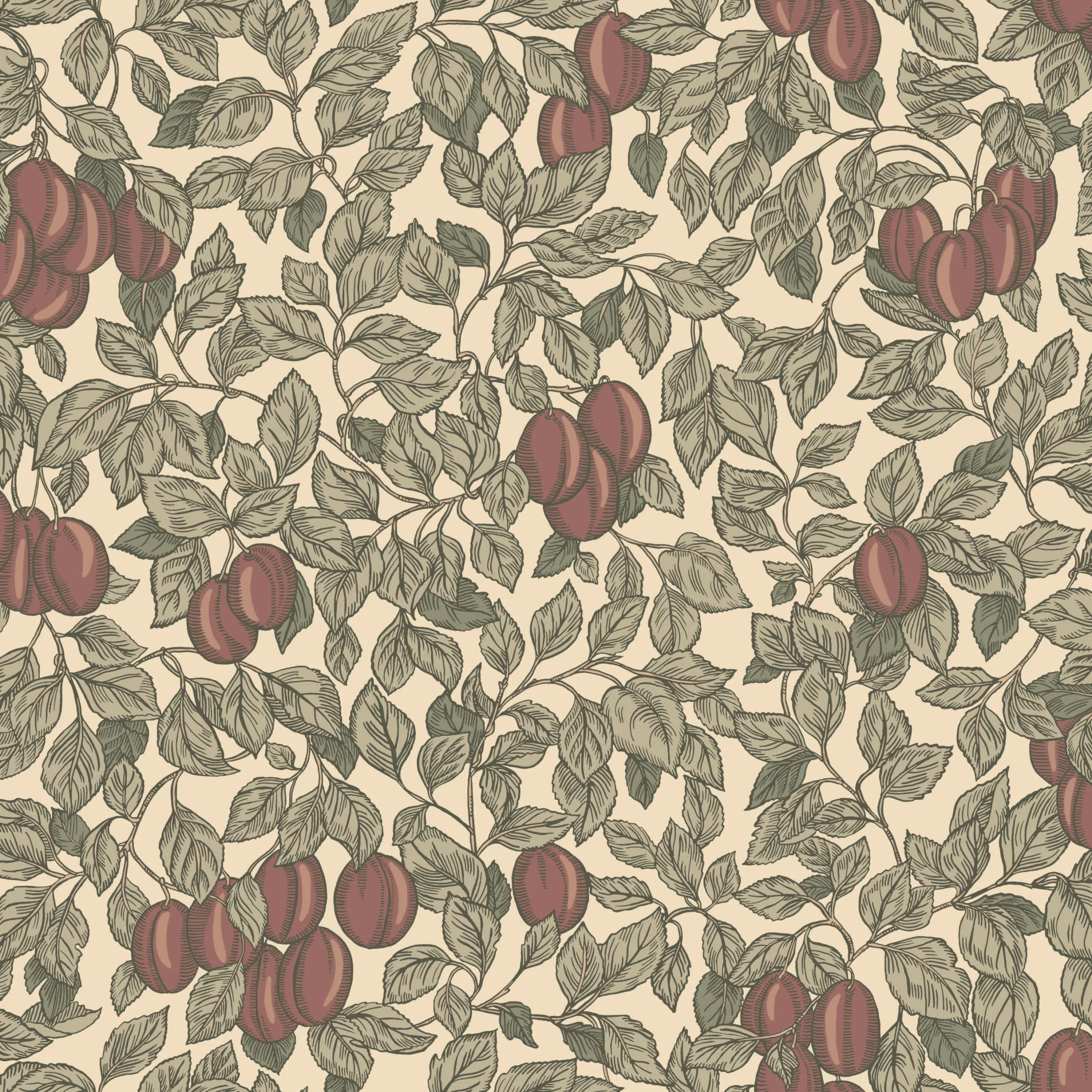 Sandberg Emrik in Burgundy wallpaper (S10468)