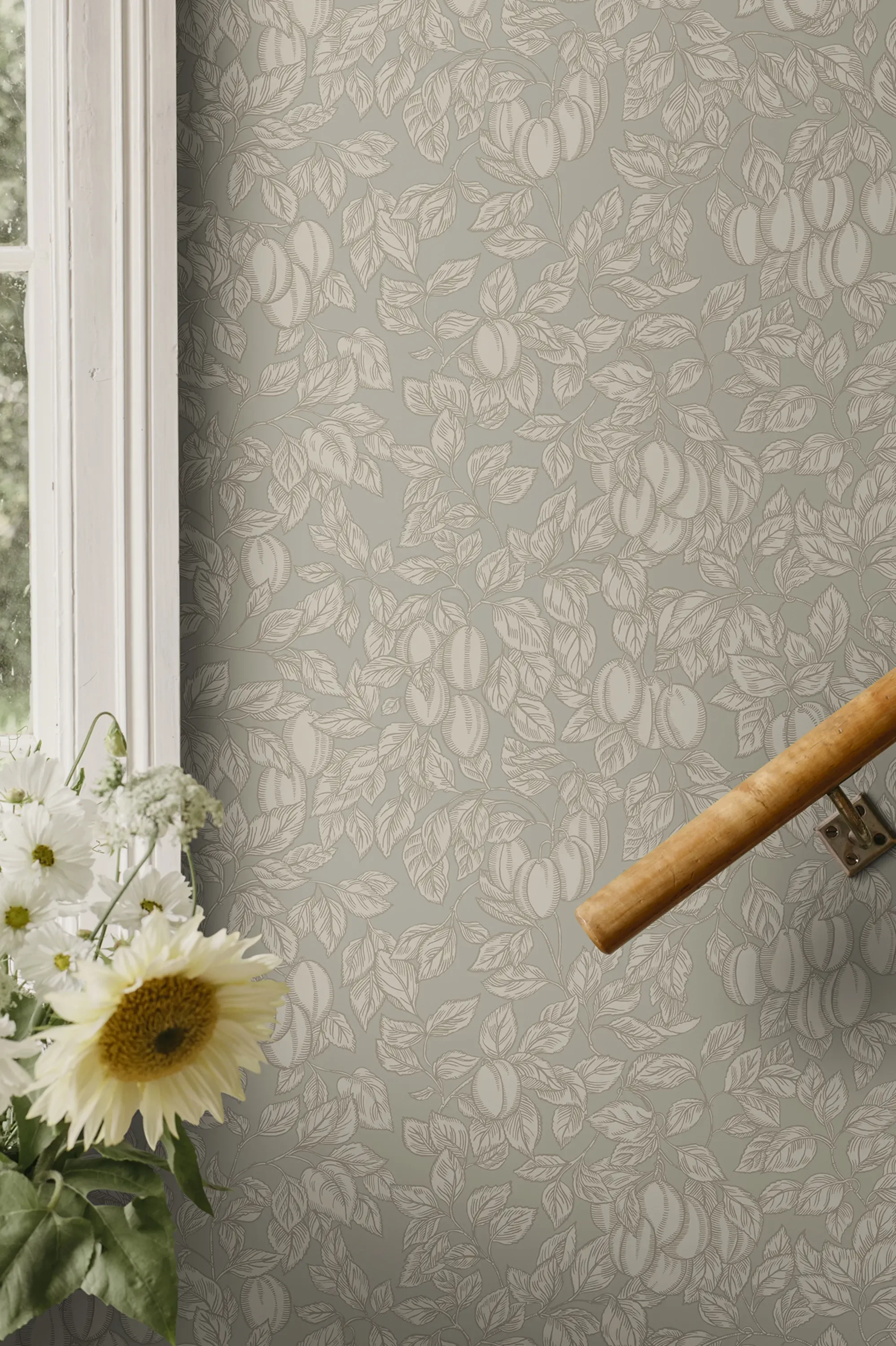 Sandberg Emrik in Sage Green wallpaper (839-18)