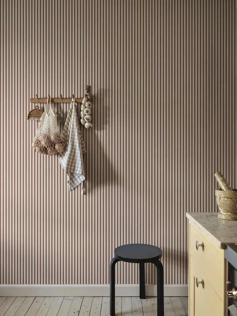 Sandberg Estelle in Burgundy wallpaper (S10629)