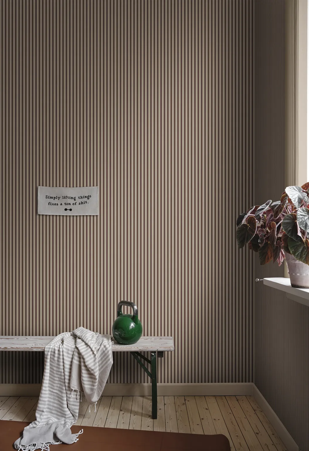 Sandberg Estelle in Burgundy wallpaper (S10629)