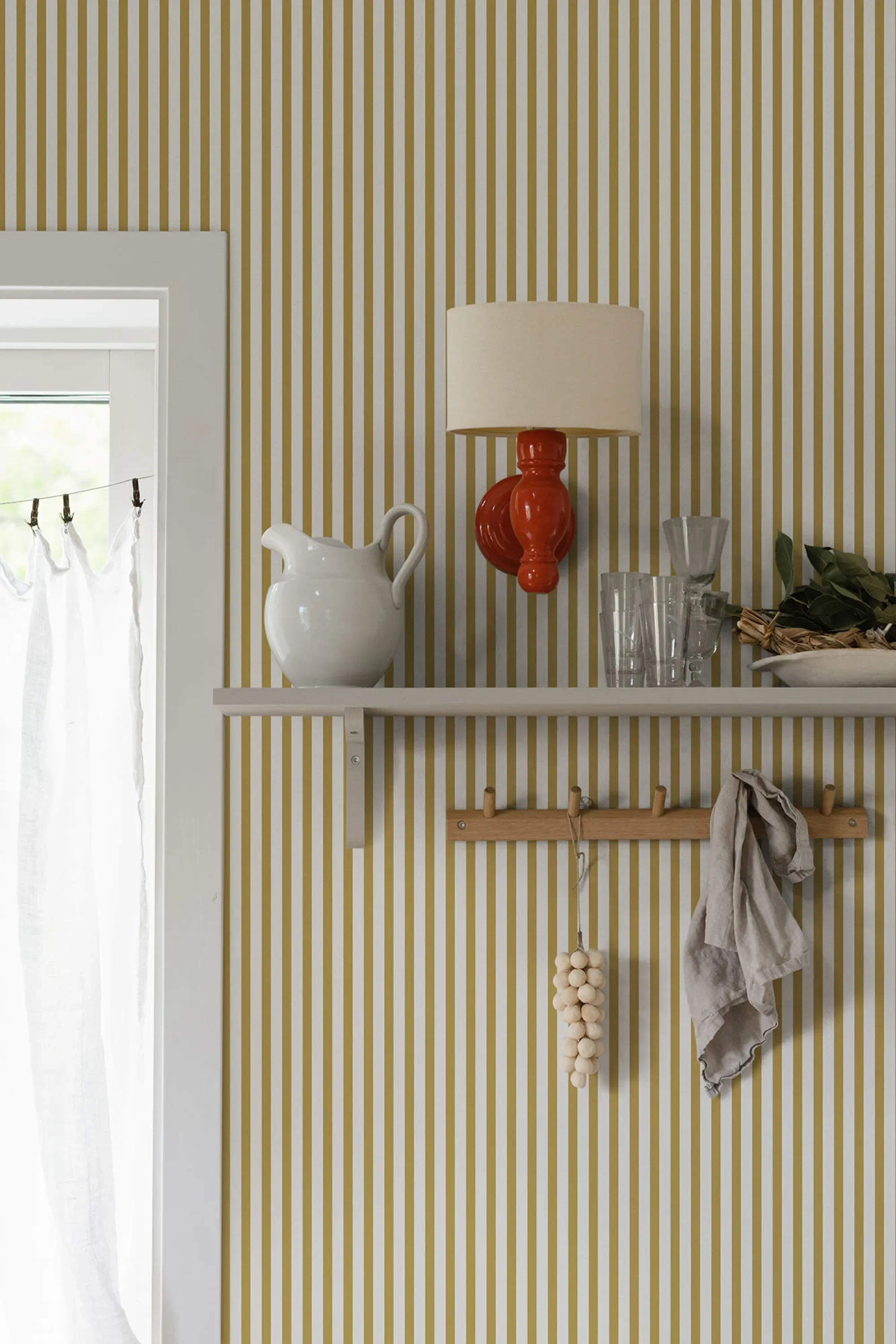 Sandberg Estelle in Mustard wallpaper (826-72)