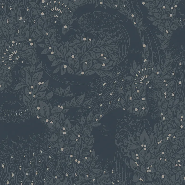 Sandberg Evelina in Indigo Blue wallpaper (S10126)