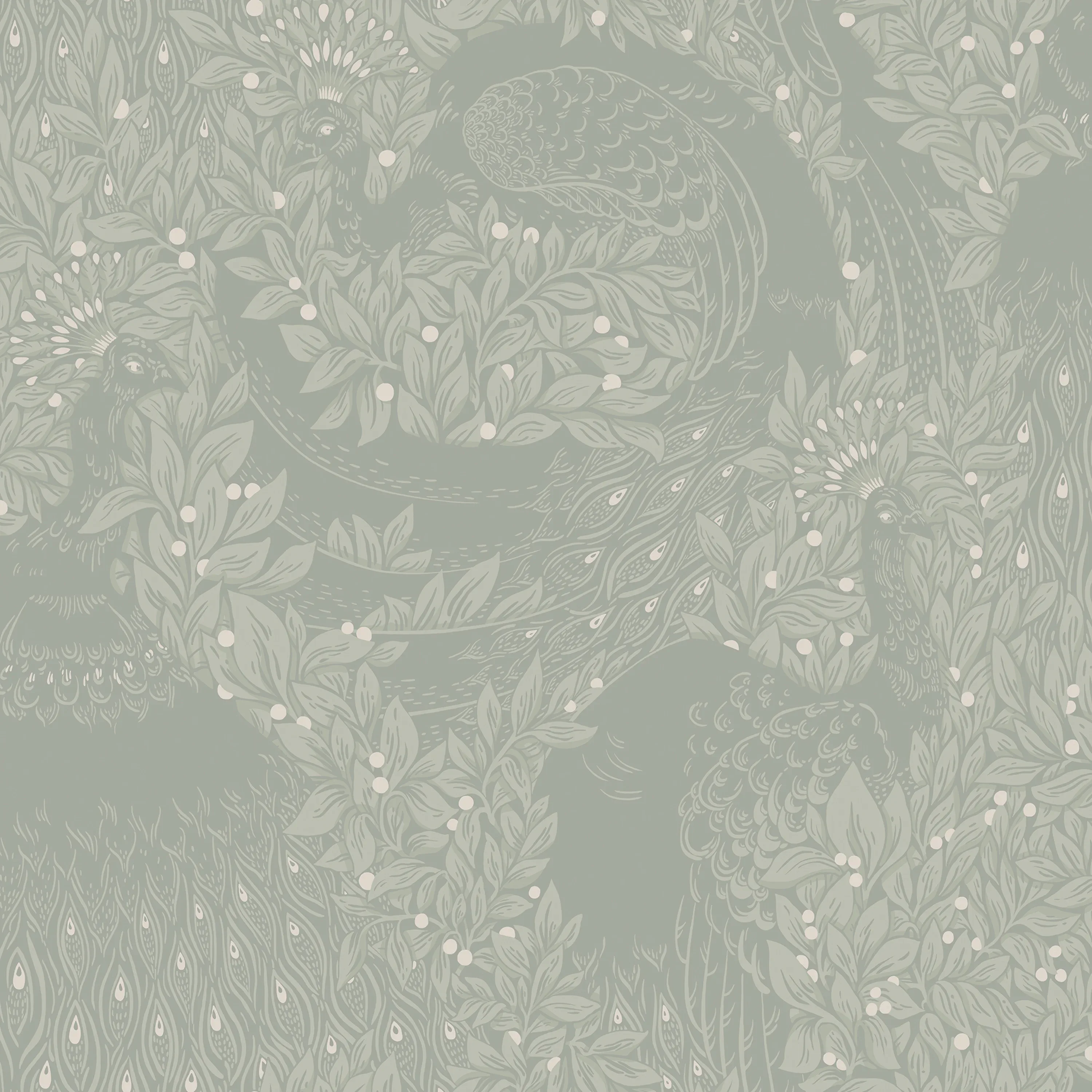 Sandberg Evelina in Sage Green wallpaper (S10127)