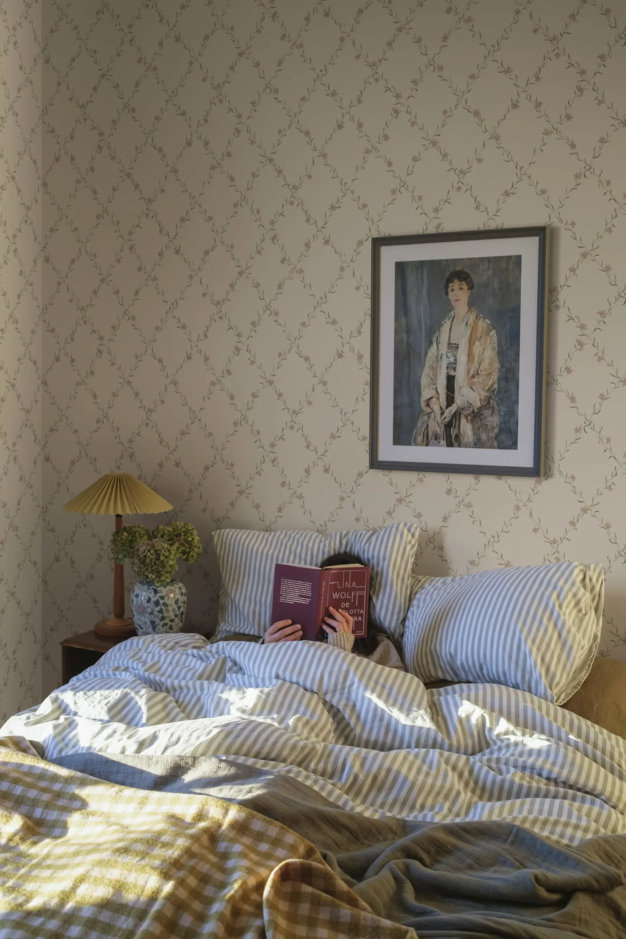Sandberg Ewa in Dusty Pink wallpaper (S10458)