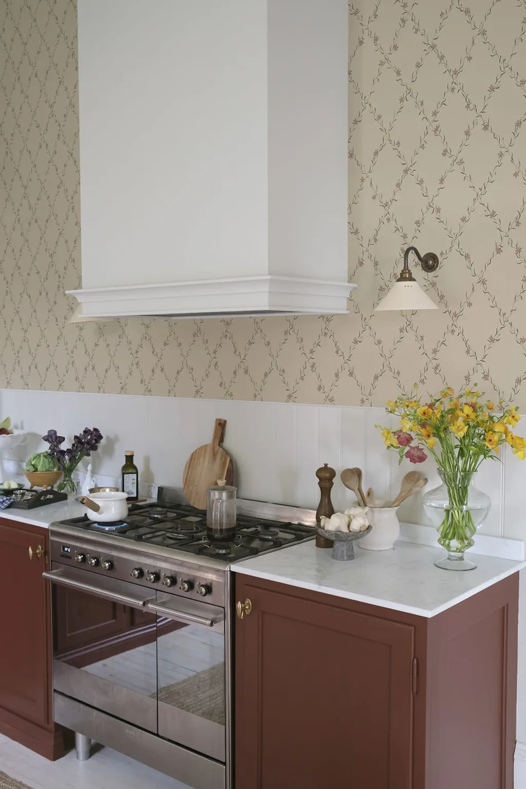 Sandberg Ewa in Dusty Pink wallpaper (S10458)