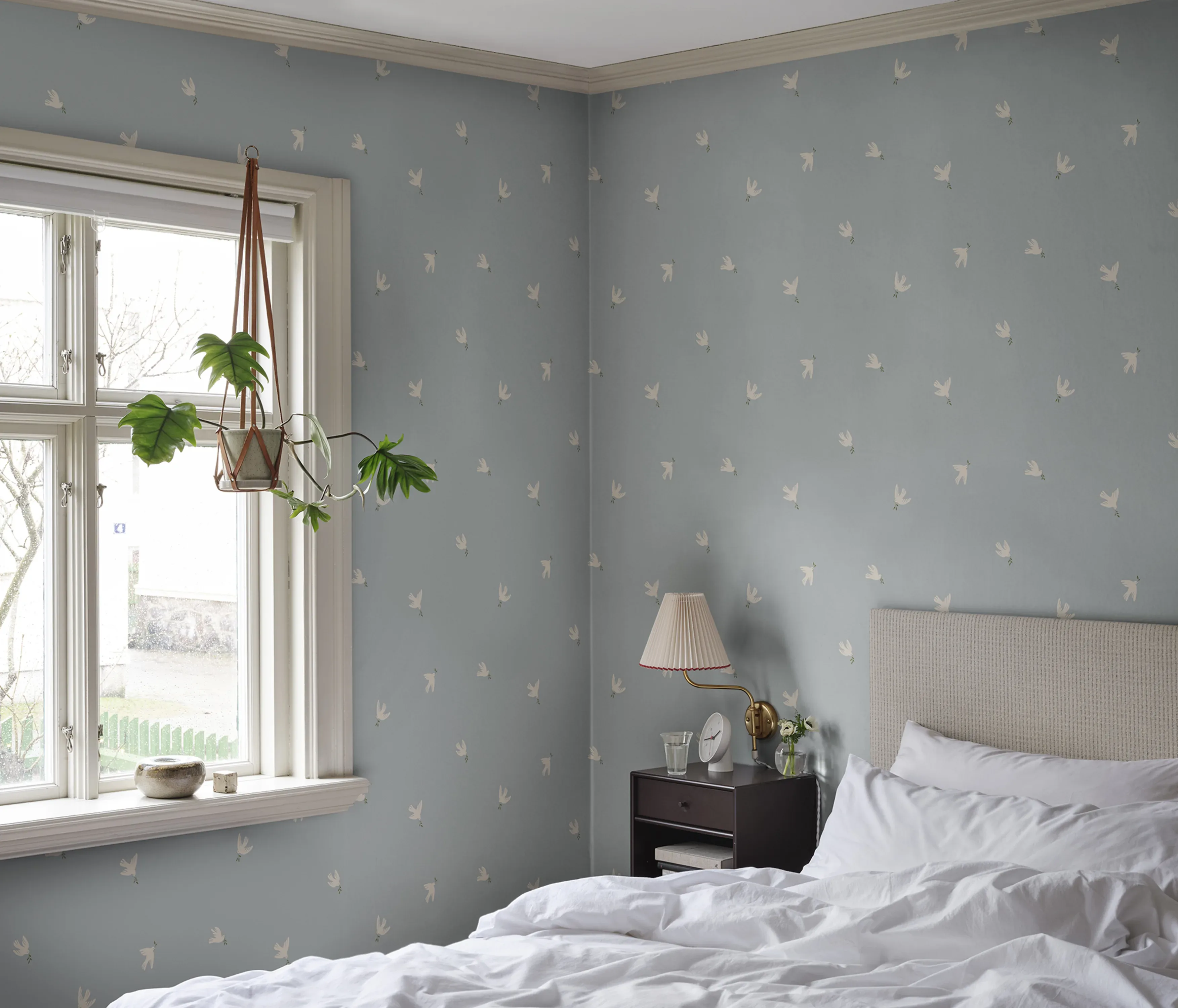 Sandberg Frida in Light Blue wallpaper (S10624)