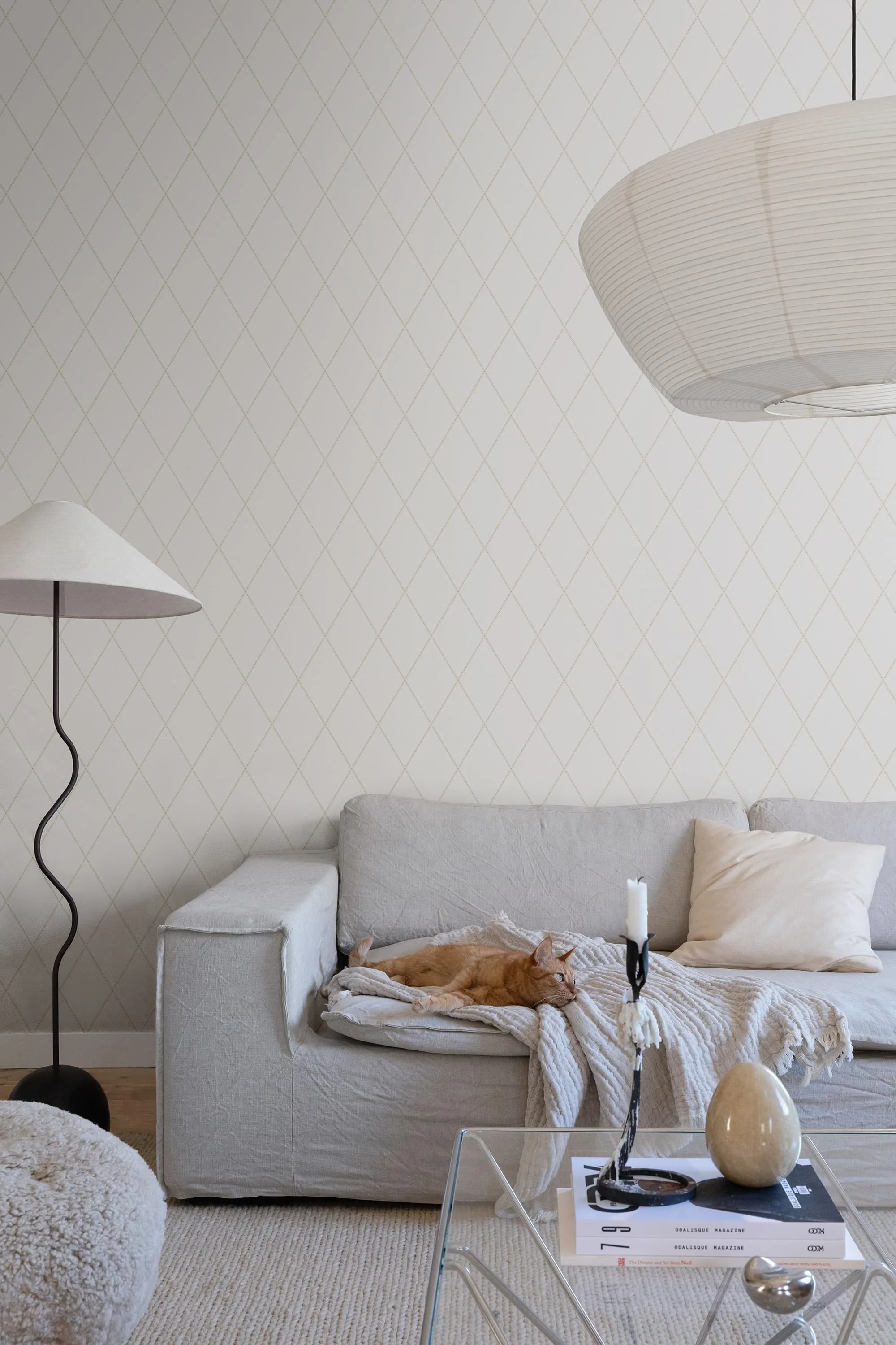 Sandberg Gabriel in Eggshell wallpaper (S10193)