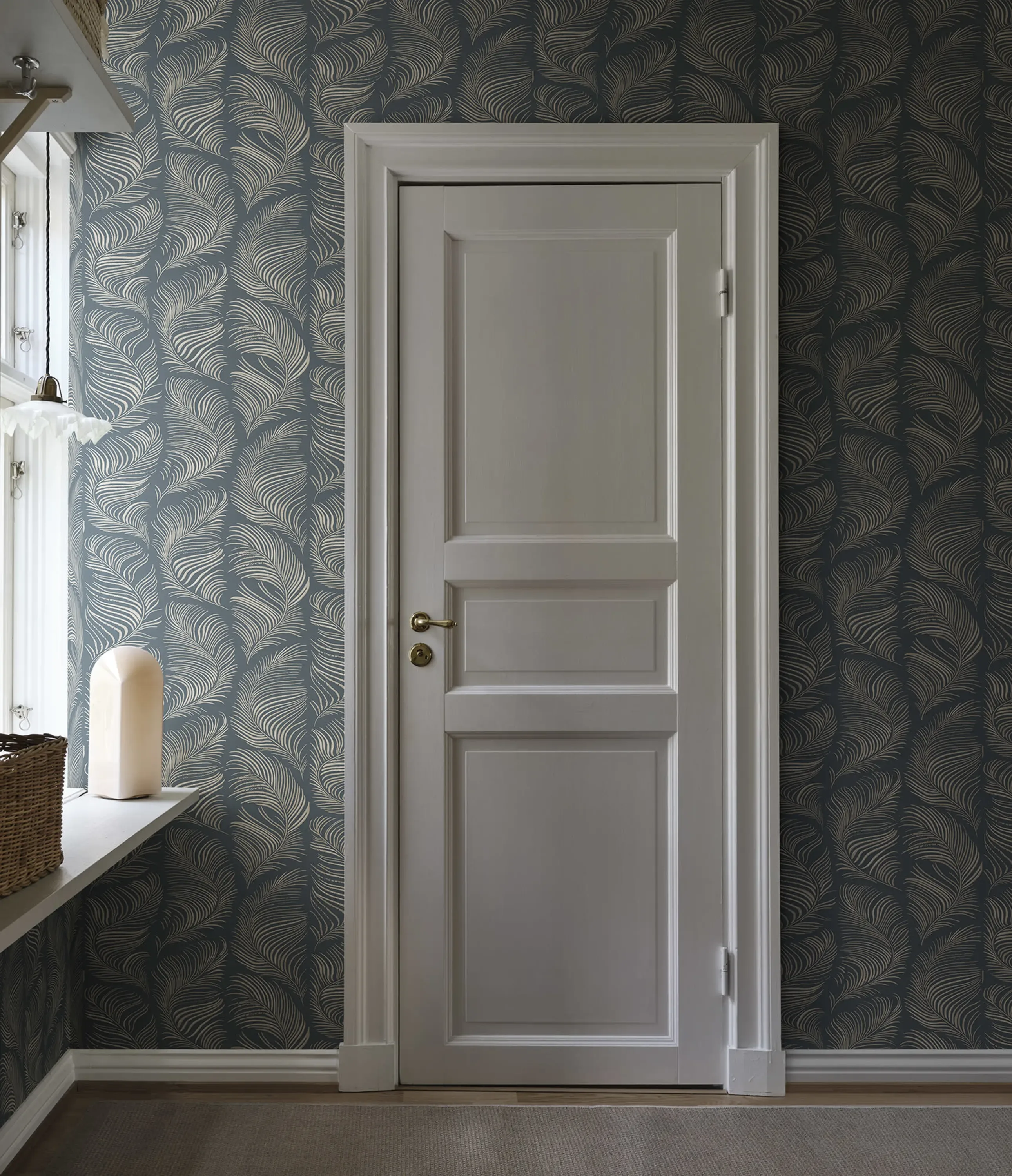 Sandberg Grace in Midnight Blue wallpaper (S10339)