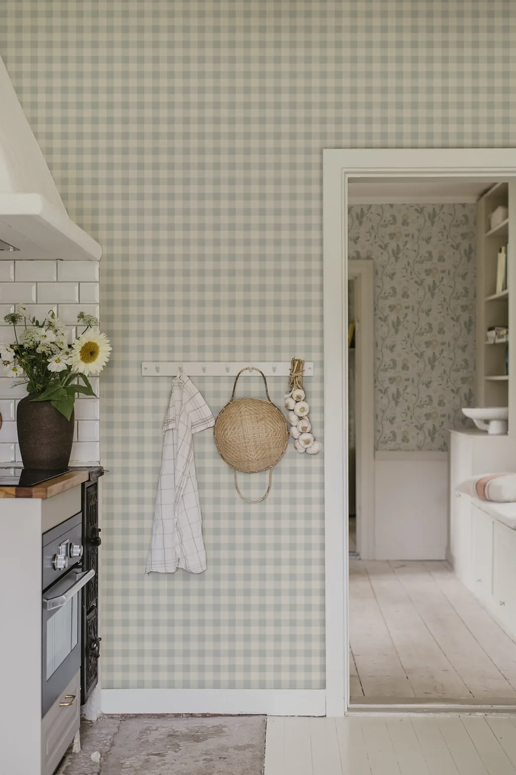 Sandberg Harry in Misty Blue wallpaper (S10503)