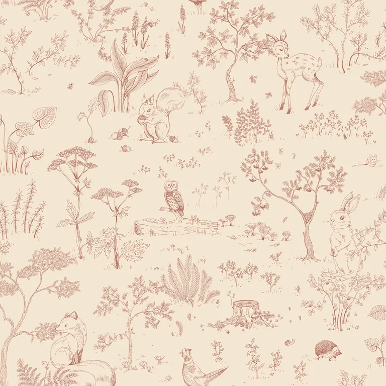Sandberg Hollie in Terracotta wallpaper (S10641)