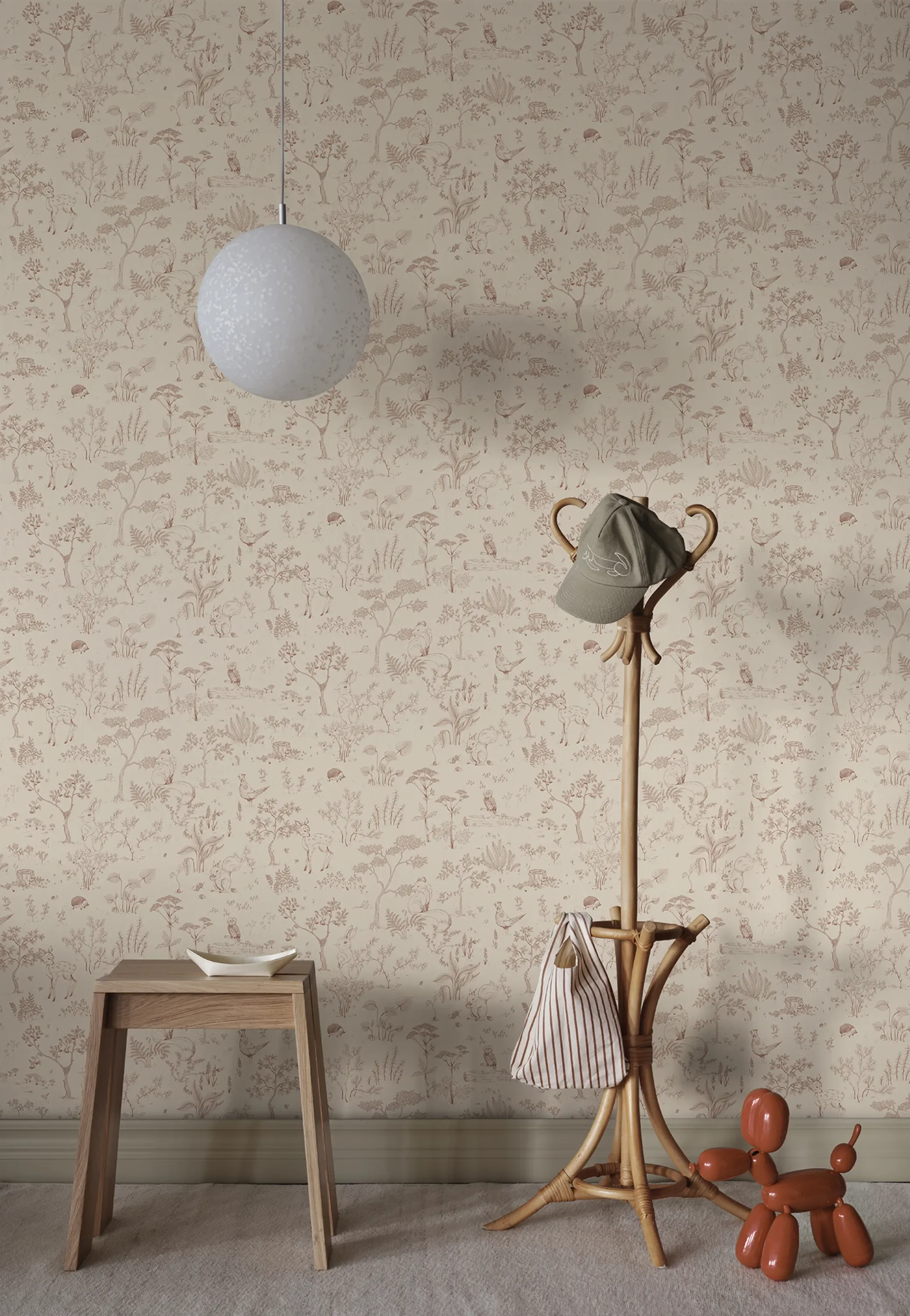 Sandberg Hollie in Terracotta wallpaper (S10641)