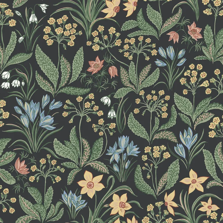 Sandberg Huset i Solen in Charcoal wallpaper (S10161)