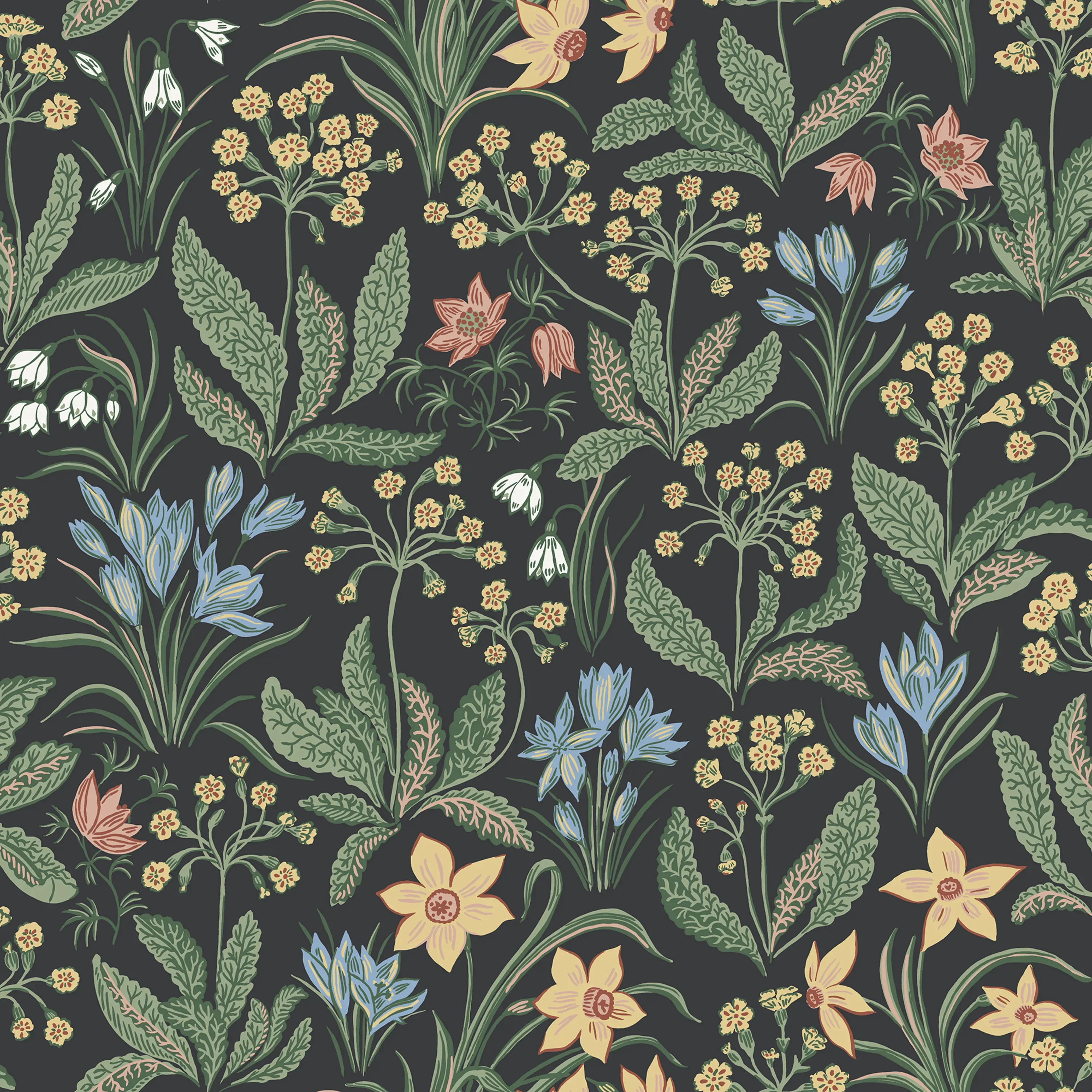 Sandberg Huset i Solen in Charcoal wallpaper (S10161)