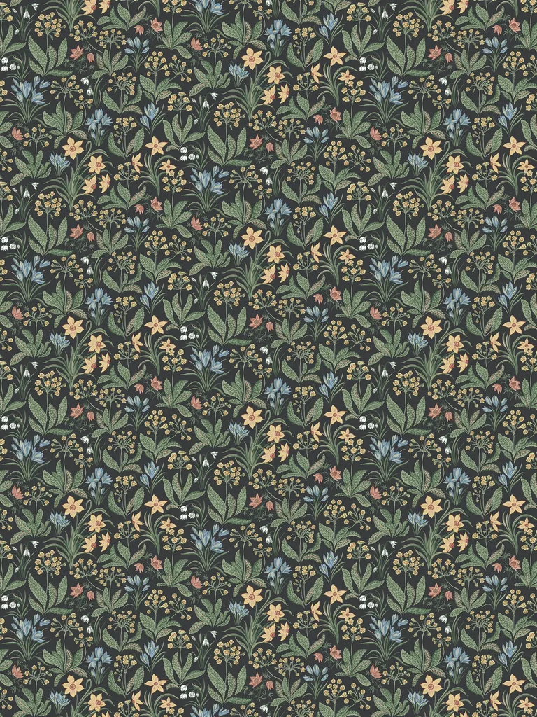 Sandberg Huset i Solen in Charcoal wallpaper (S10161)