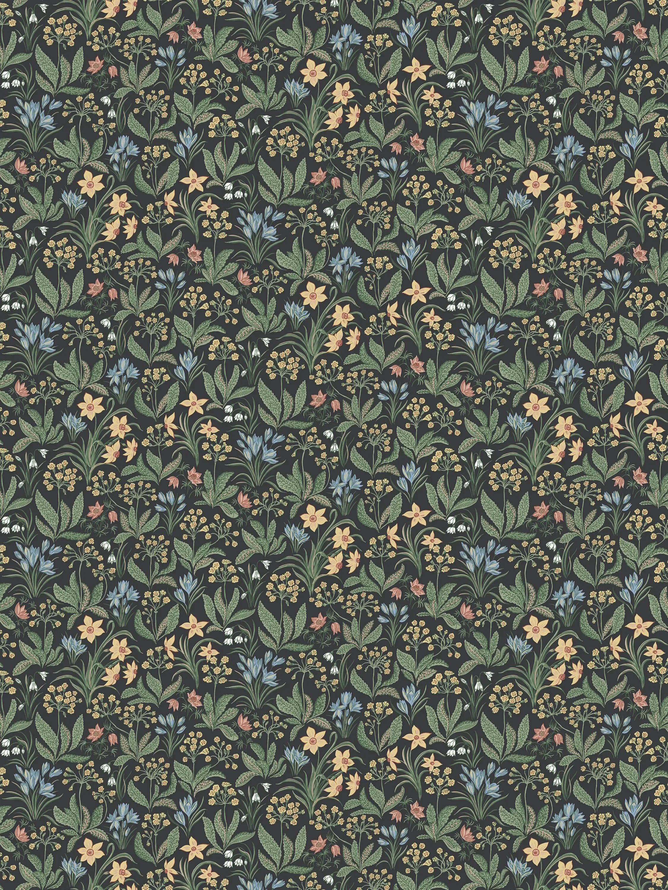Sandberg Huset i Solen in Charcoal wallpaper (S10161)