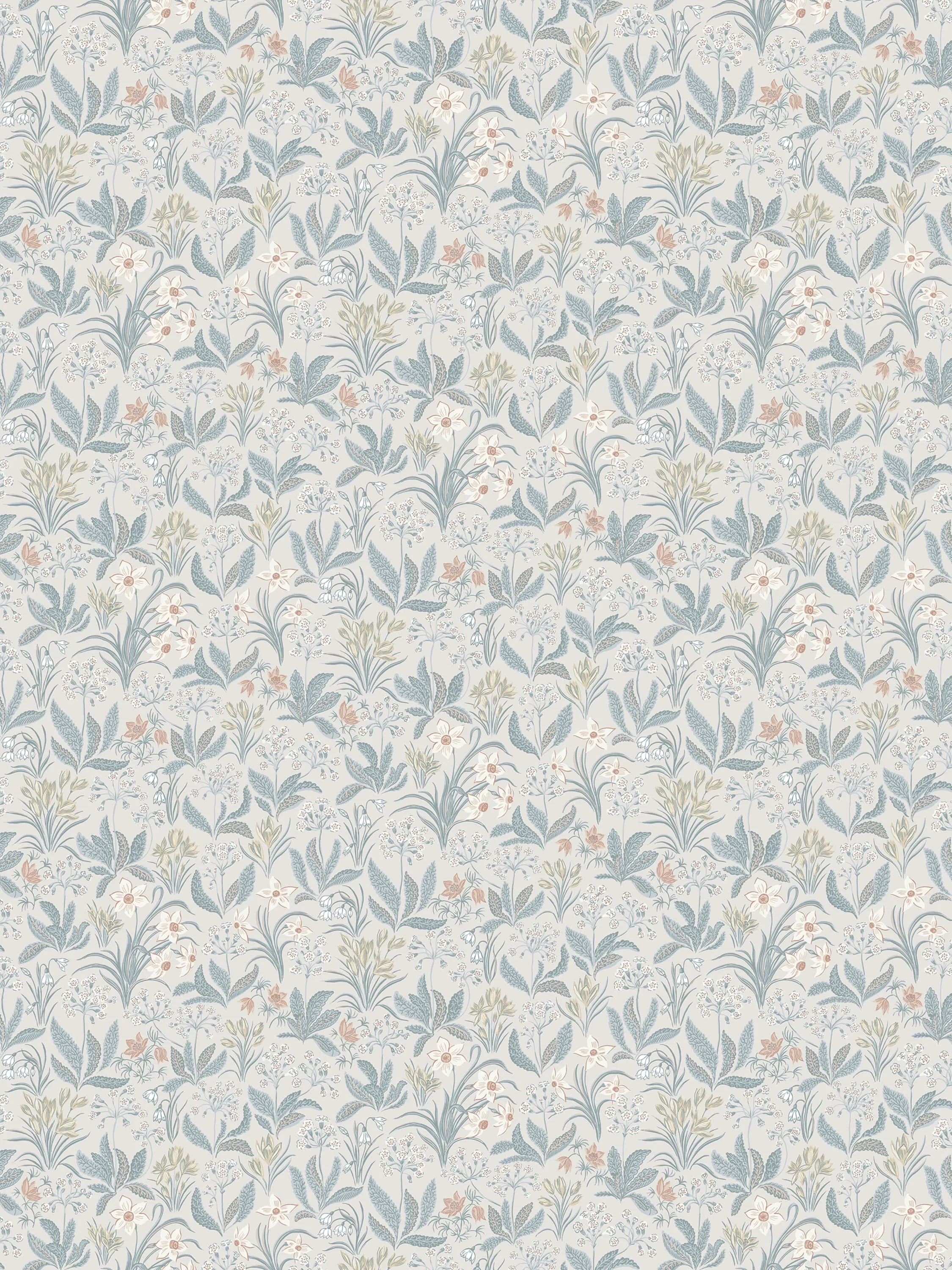 Sandberg Huset i Solen in Folklore Blue wallpaper (S10159)