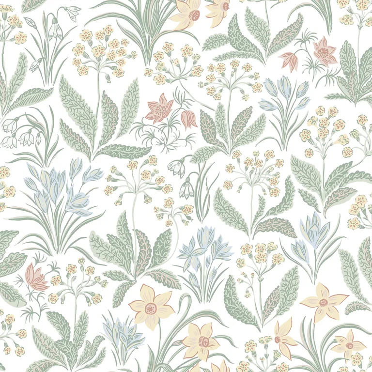 Sandberg Huset i Solen in Spring Green wallpaper (S10160)