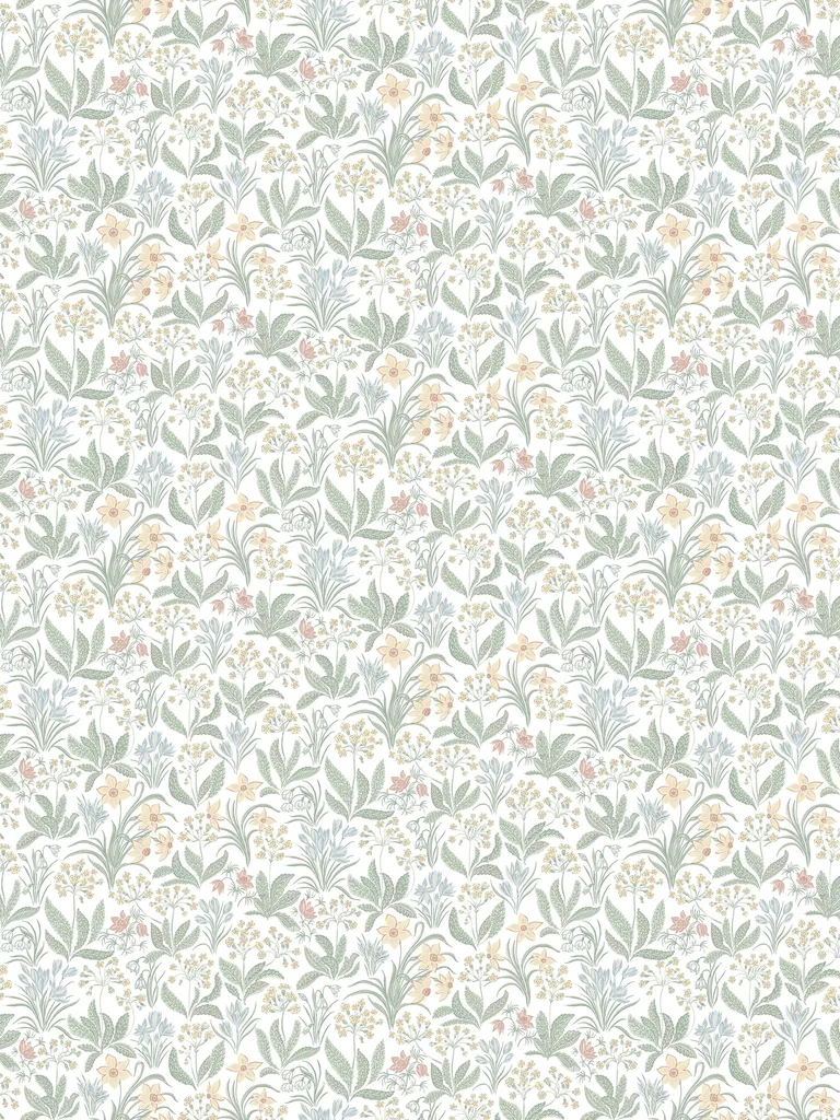 Sandberg Huset i Solen in Spring Green wallpaper (S10160)