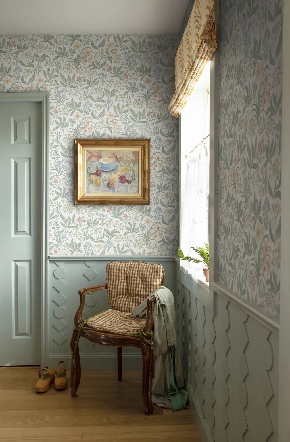 Sandberg Huset i Solen in Spring Green wallpaper (S10160)