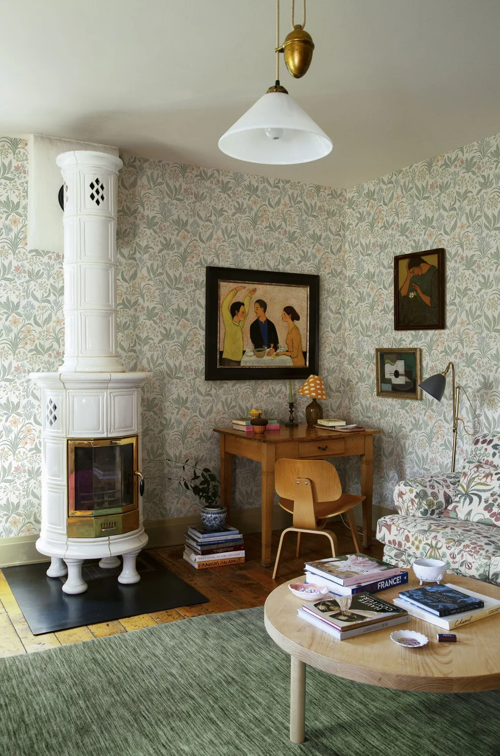 Sandberg Huset i Solen in Spring Green wallpaper (S10160)