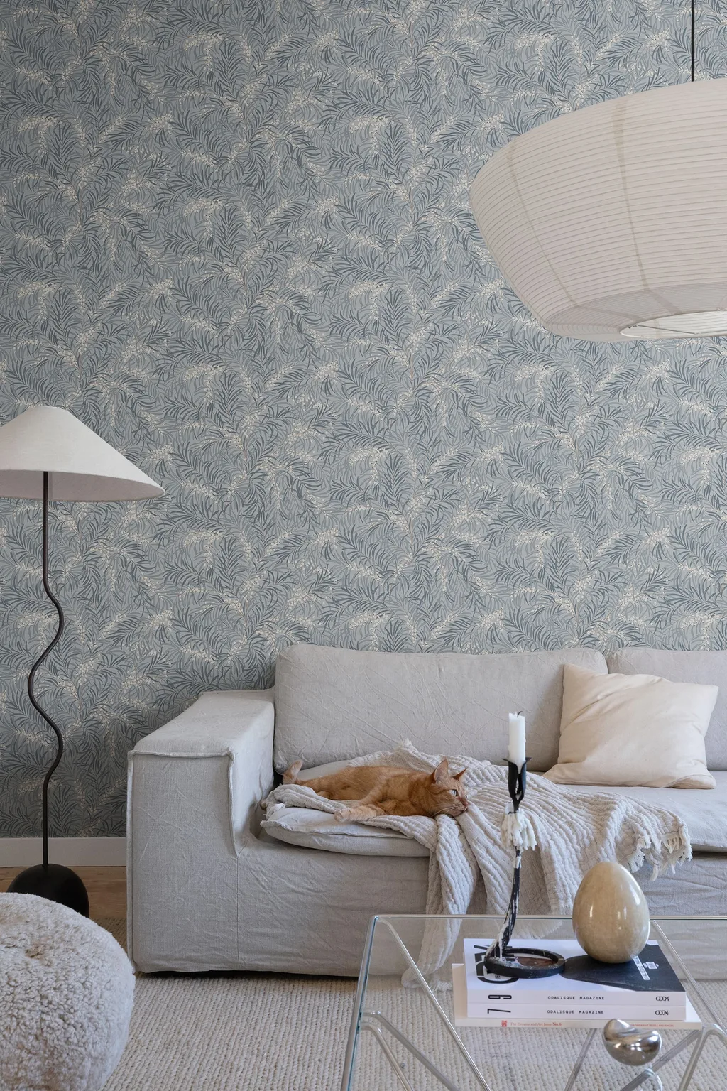 Sandberg Idun in Misty Blue wallpaper (S10226)