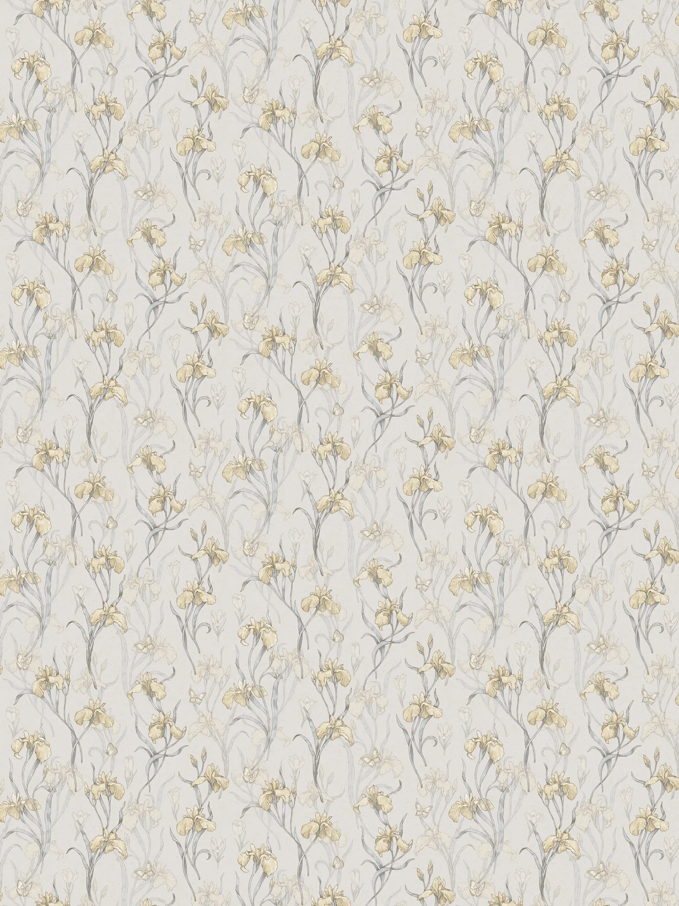 Sandberg Iris in Amber wallpaper (S10136)