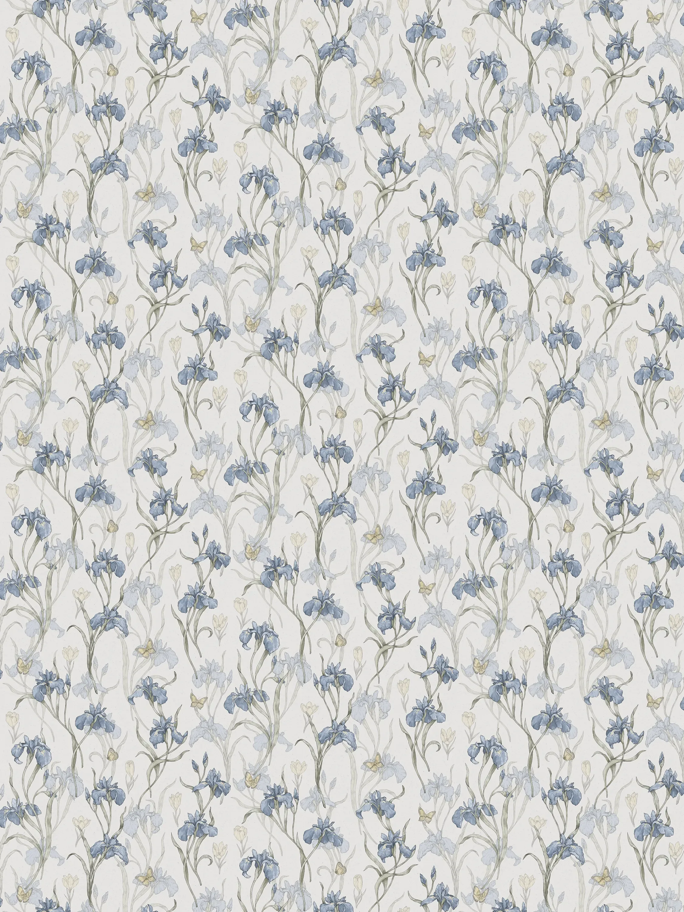Sandberg Iris in Sky Blue wallpaper (S10134)