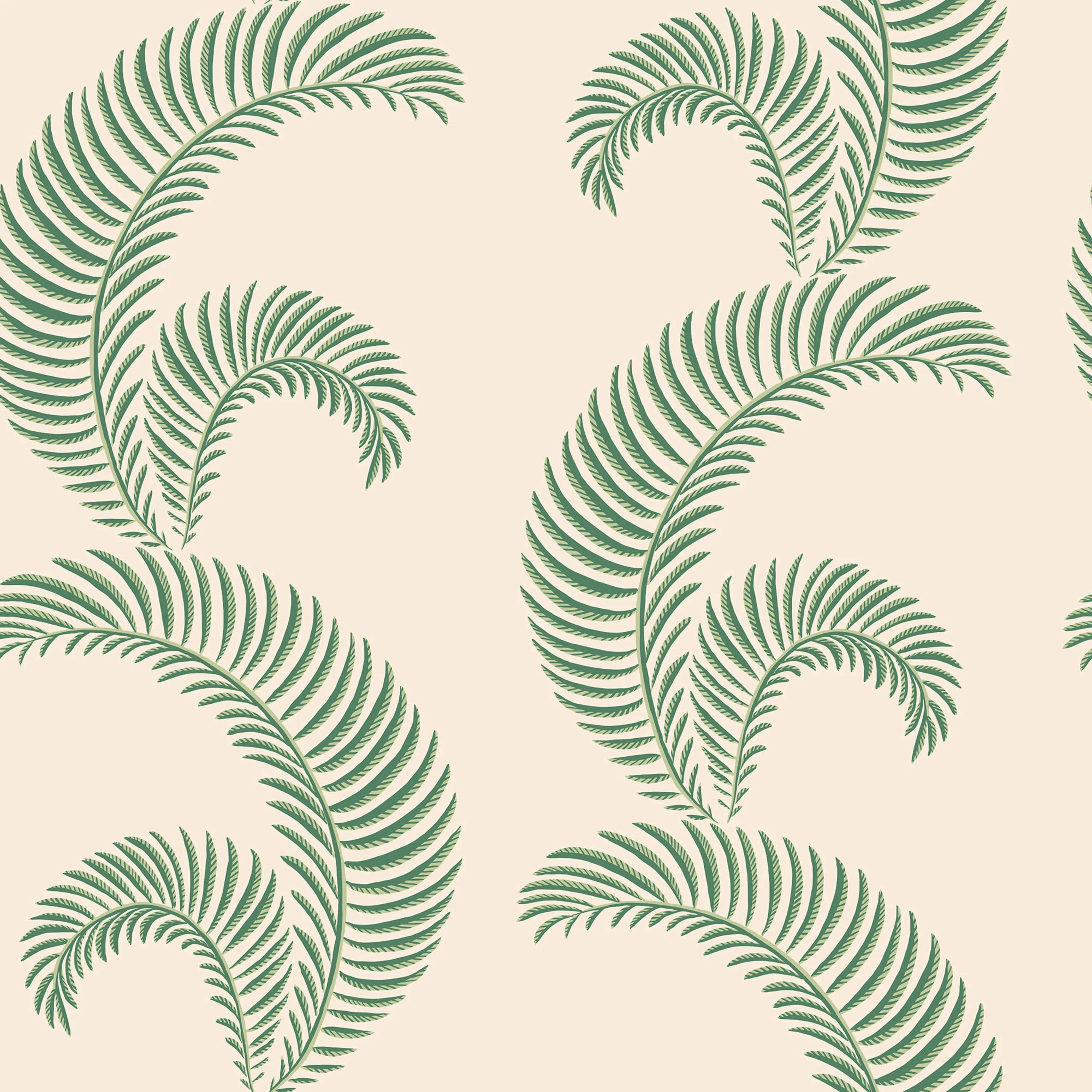 Sandberg Jasmine in Garden Green wallpaper (S10439)