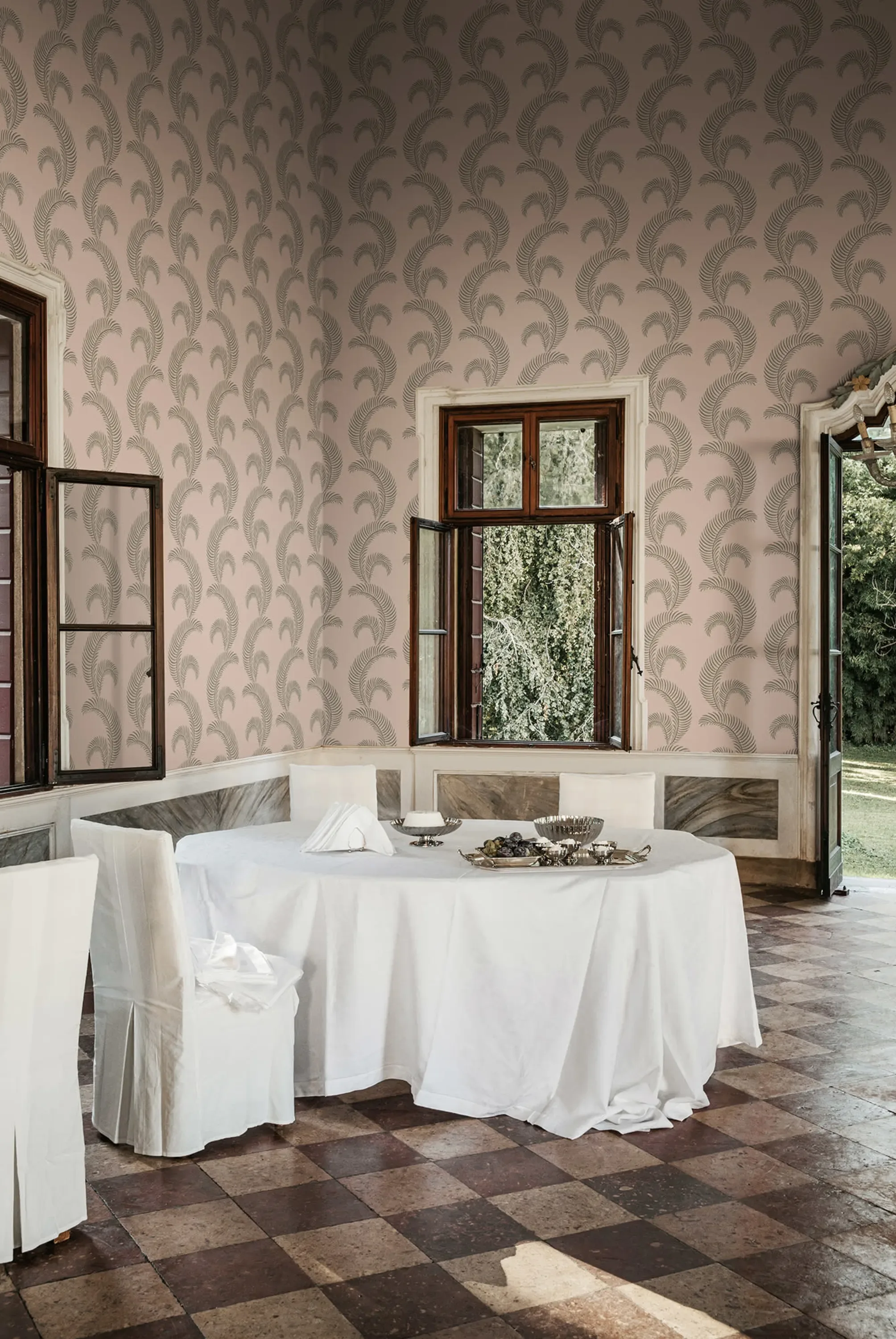 Sandberg Jasmine in Pink wallpaper (S10441)