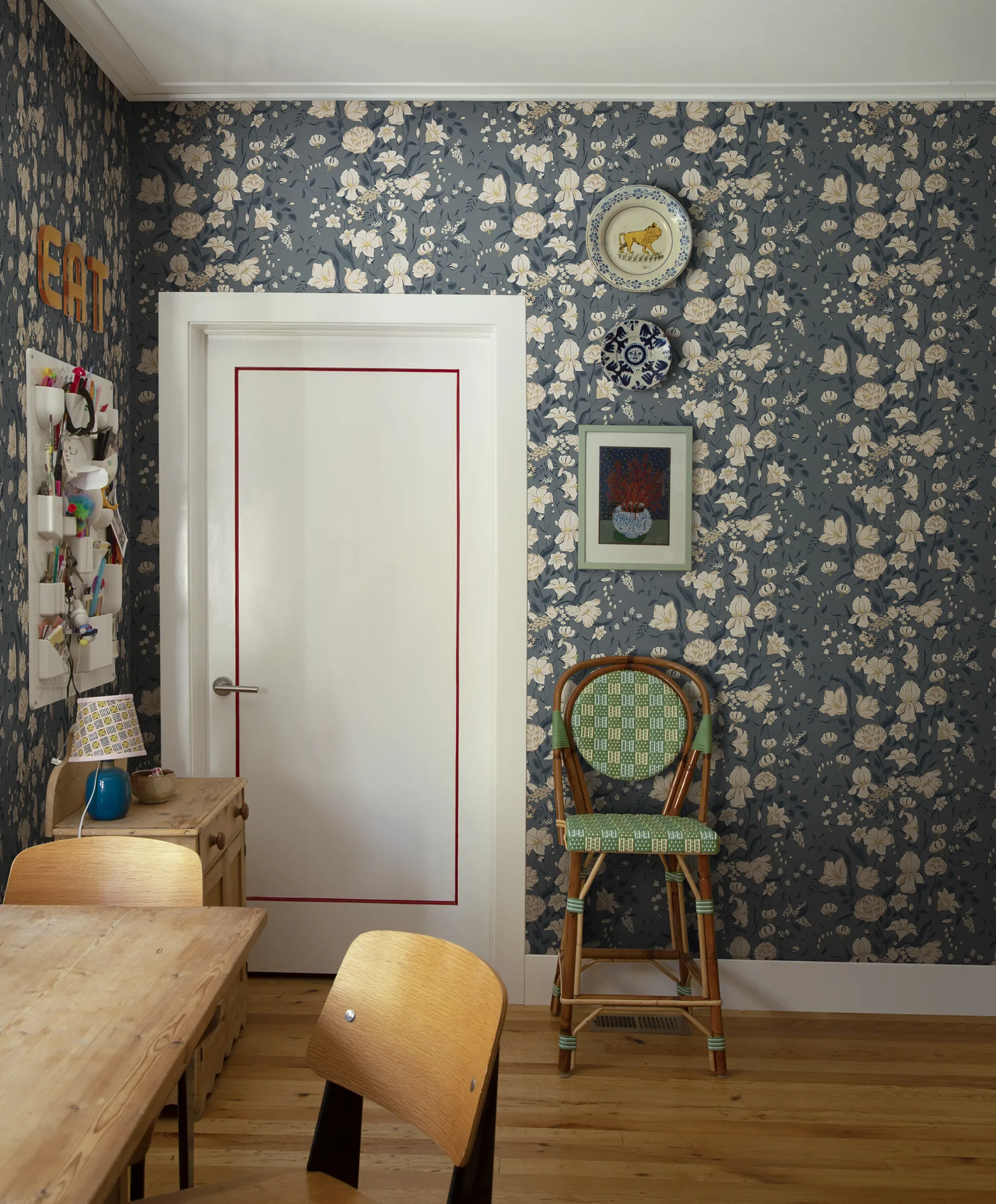 Sandberg Karins Bukett in Indigo wallpaper (S10163)