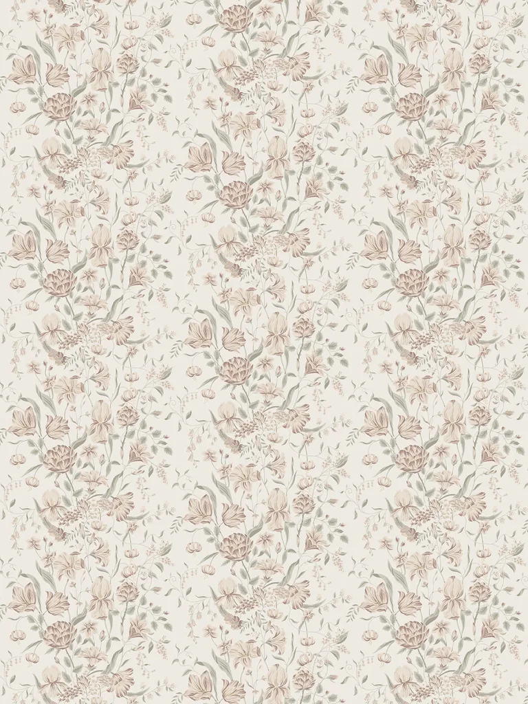 Sandberg Karins Bukett in Powder Pink wallpaper (S10164)