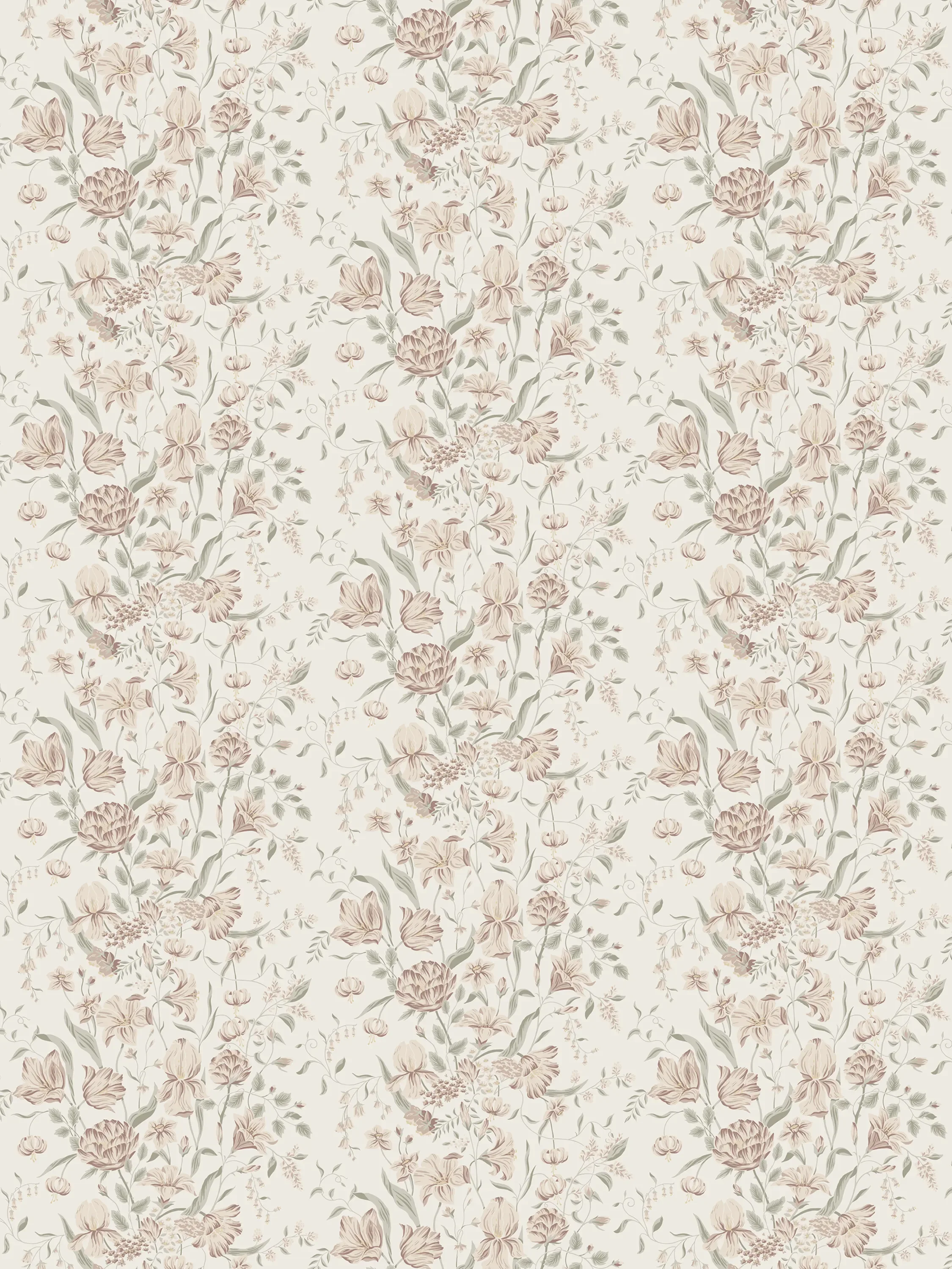 Sandberg Karins Bukett in Powder Pink wallpaper (S10164)