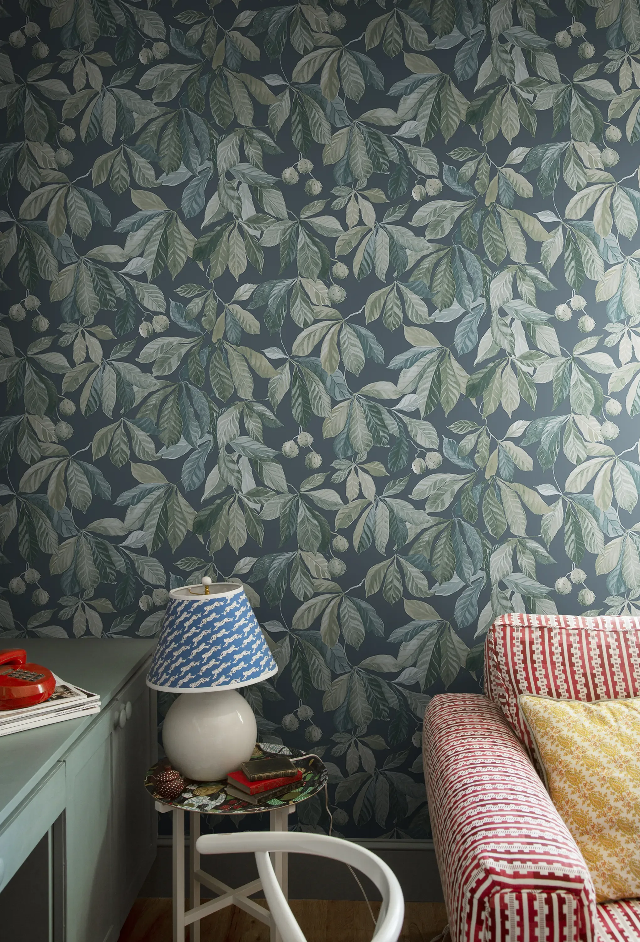 Sandberg Kersti in Indigo wallpaper (S10146)