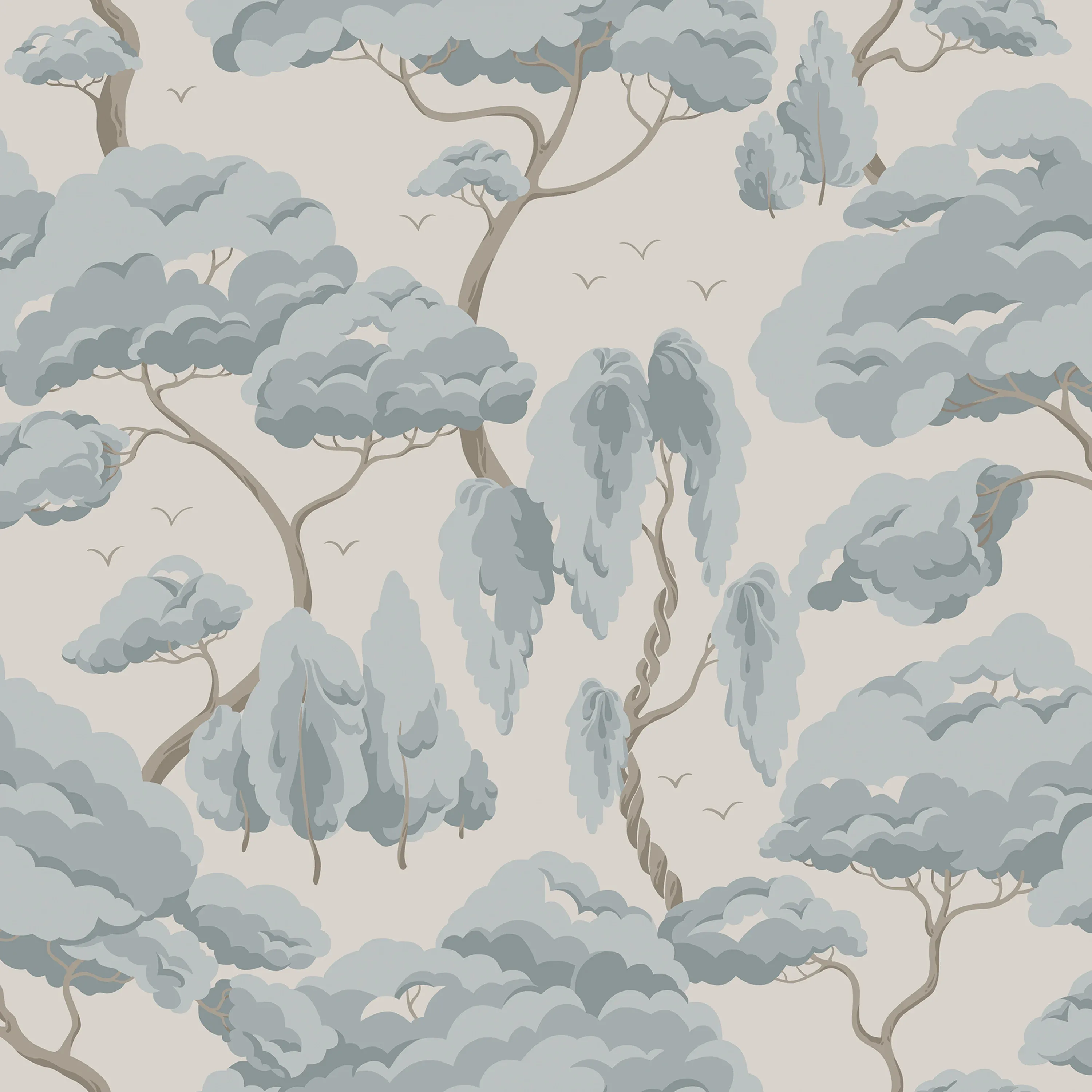 Sandberg Kristoffer in Misty Blue wallpaper (S10125)