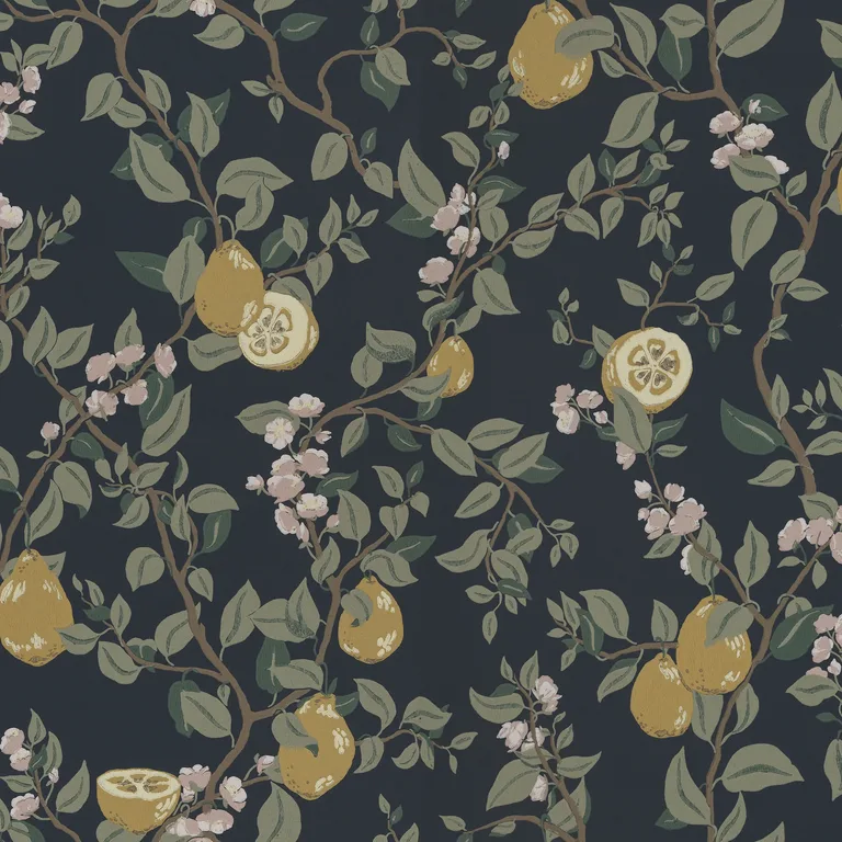 Sandberg Kvitten in Midnight Blue wallpaper (432-96)
