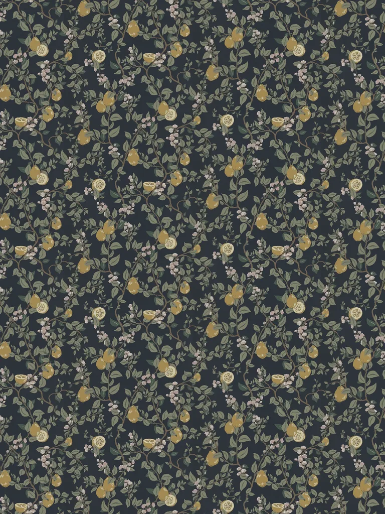Sandberg Kvitten in Midnight Blue wallpaper (432-96)