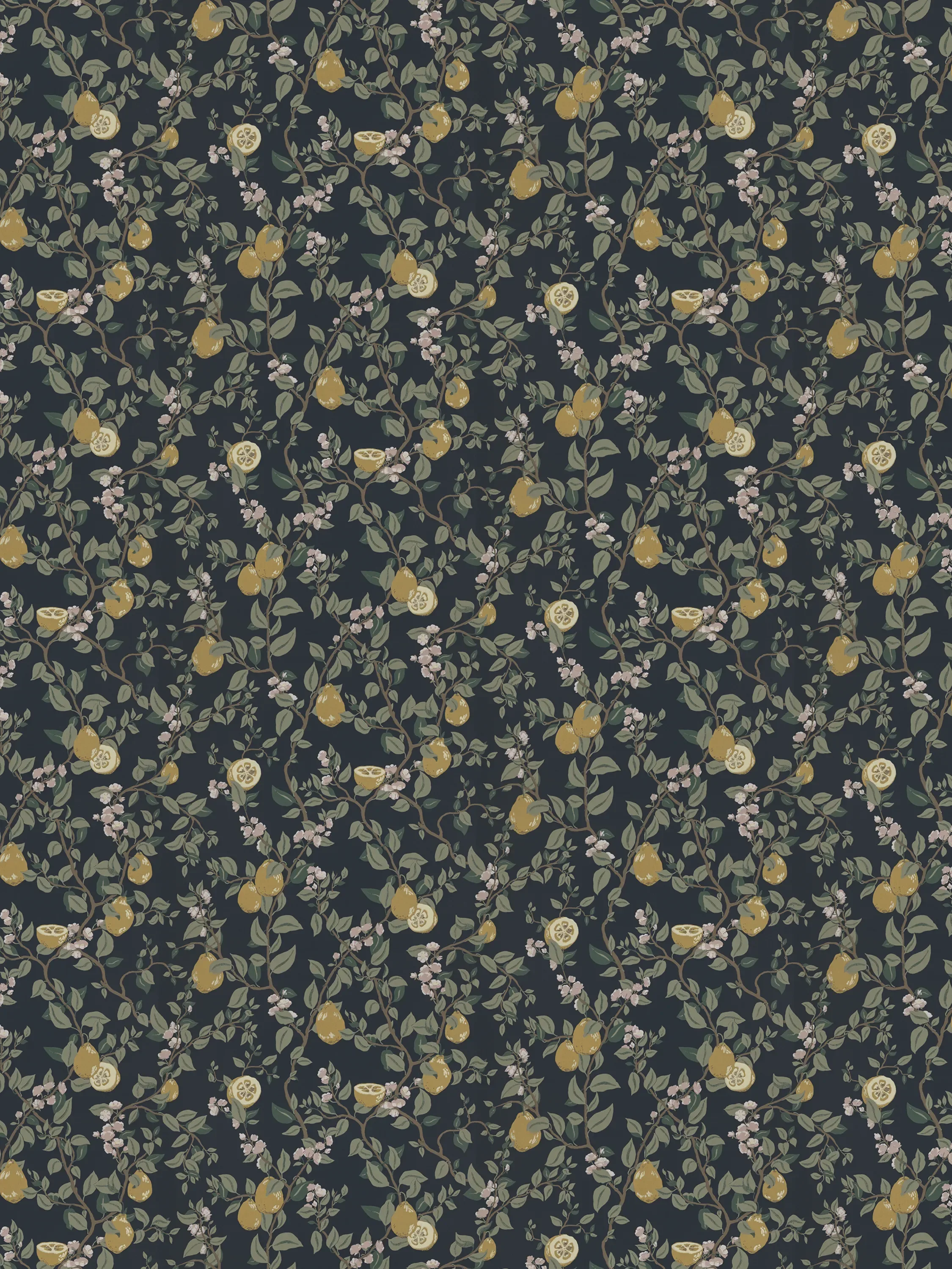 Sandberg Kvitten in Midnight Blue wallpaper (432-96)