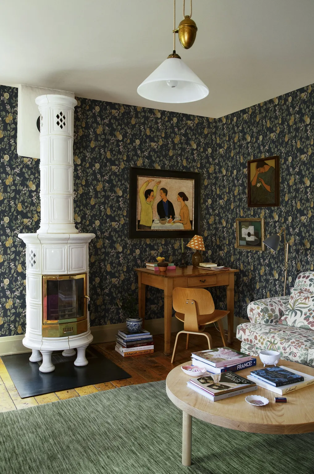 Sandberg Kvitten in Midnight Blue wallpaper (432-96)