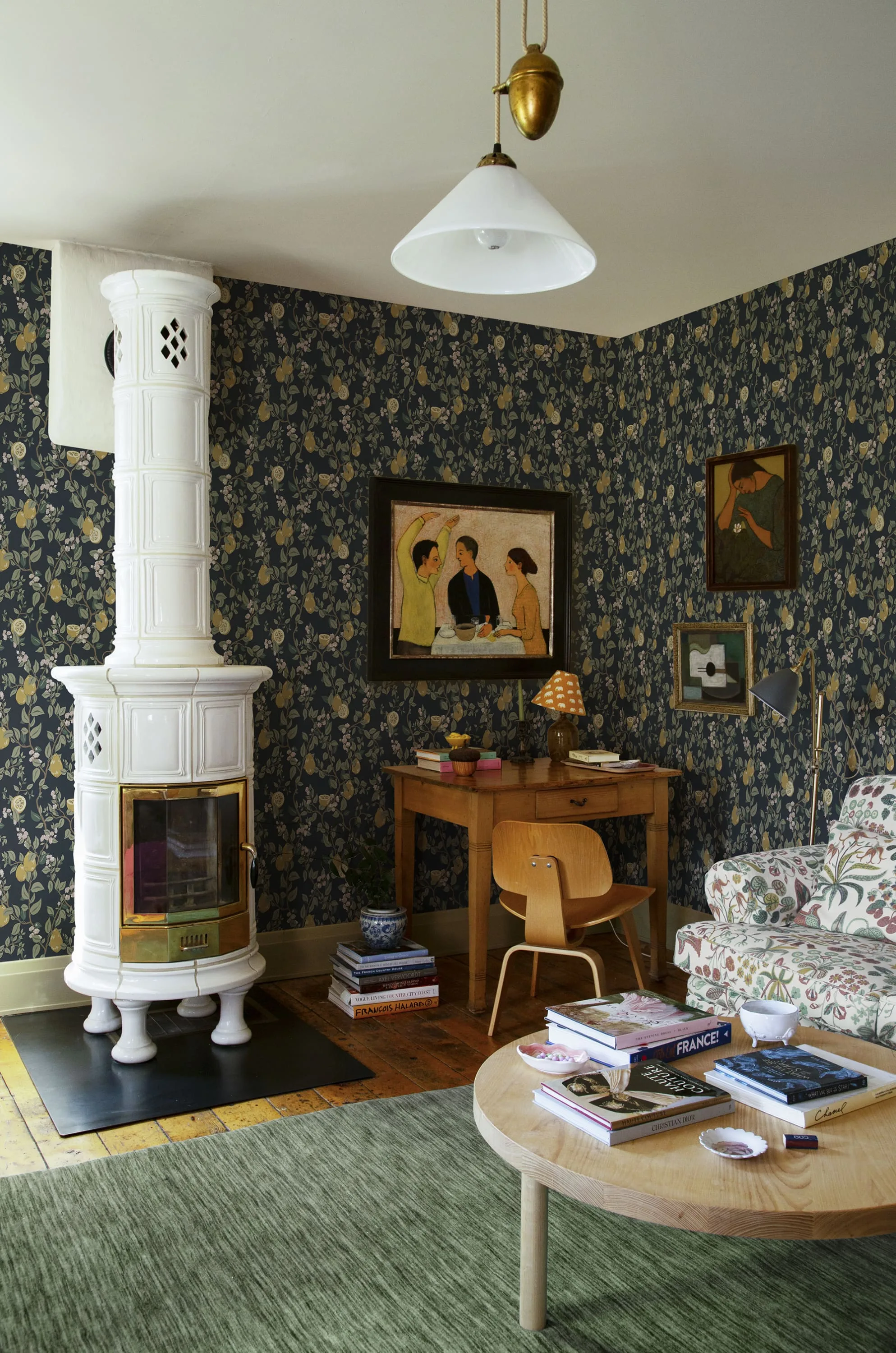 Sandberg Kvitten in Midnight Blue wallpaper (432-96)