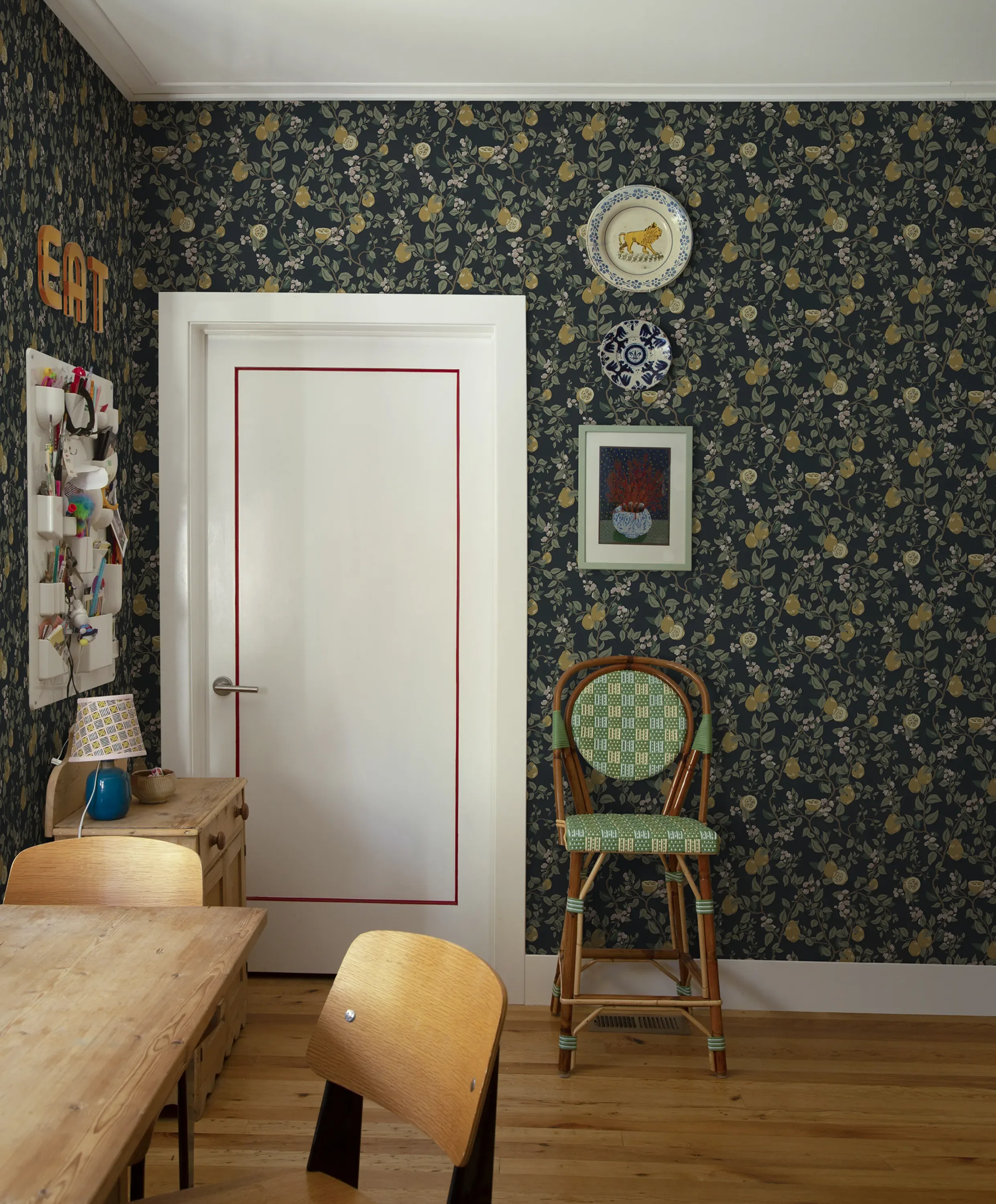 Sandberg Kvitten in Midnight Blue wallpaper (432-96)