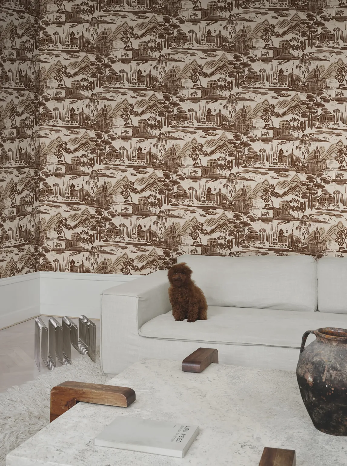Sandberg Lake Como in Brown wallpaper (S10690)