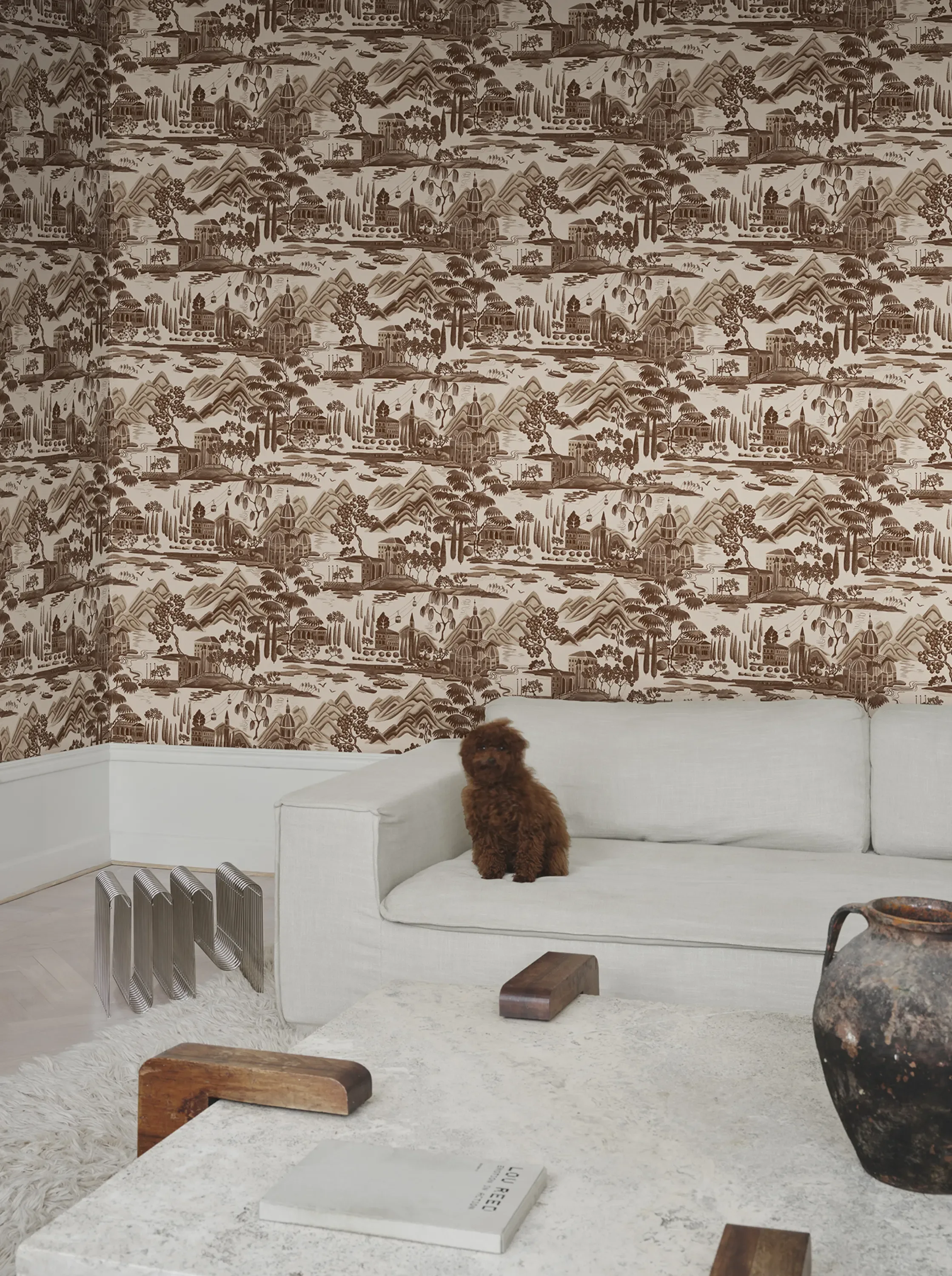 Sandberg Lake Como in Brown wallpaper (S10690)