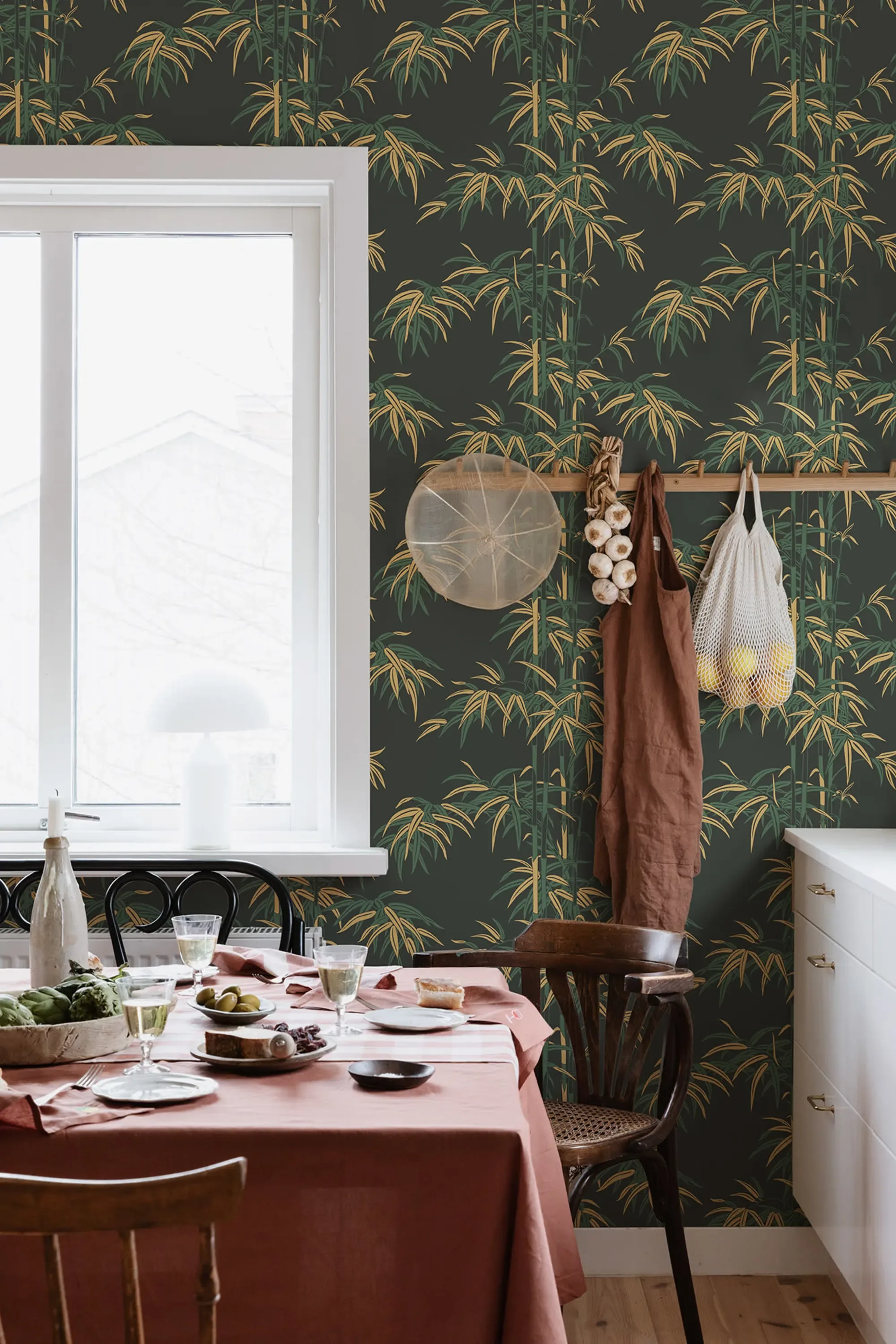 Sandberg Leon in Charcoal wallpaper (S10446)