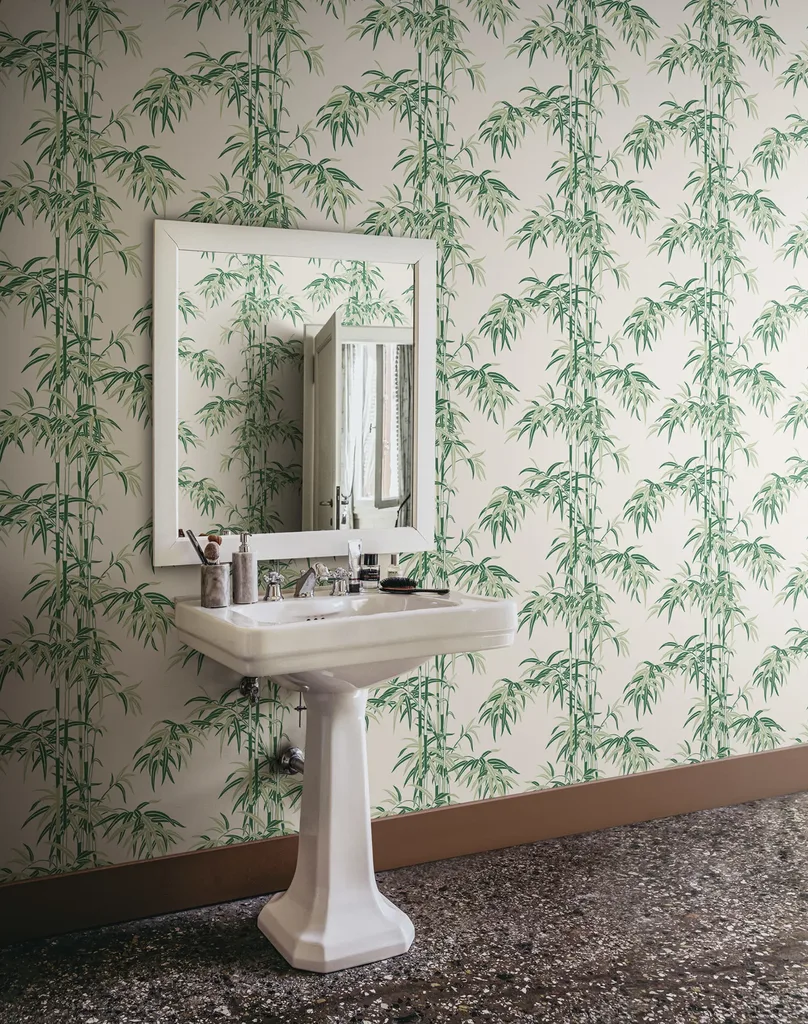 Sandberg Leon in Garden Green wallpaper (S10443)