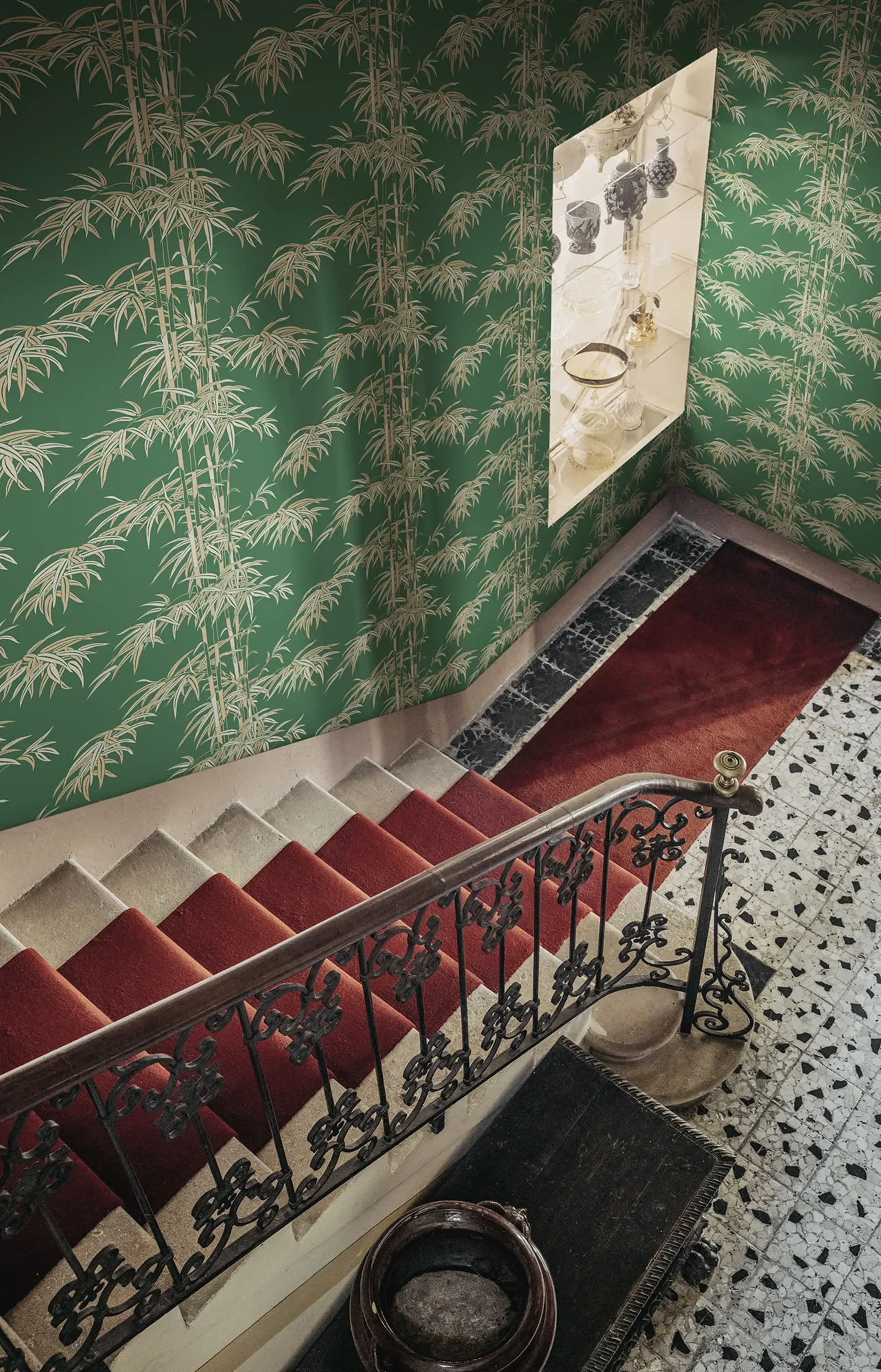 Sandberg Leon in Green wallpaper (S10445)
