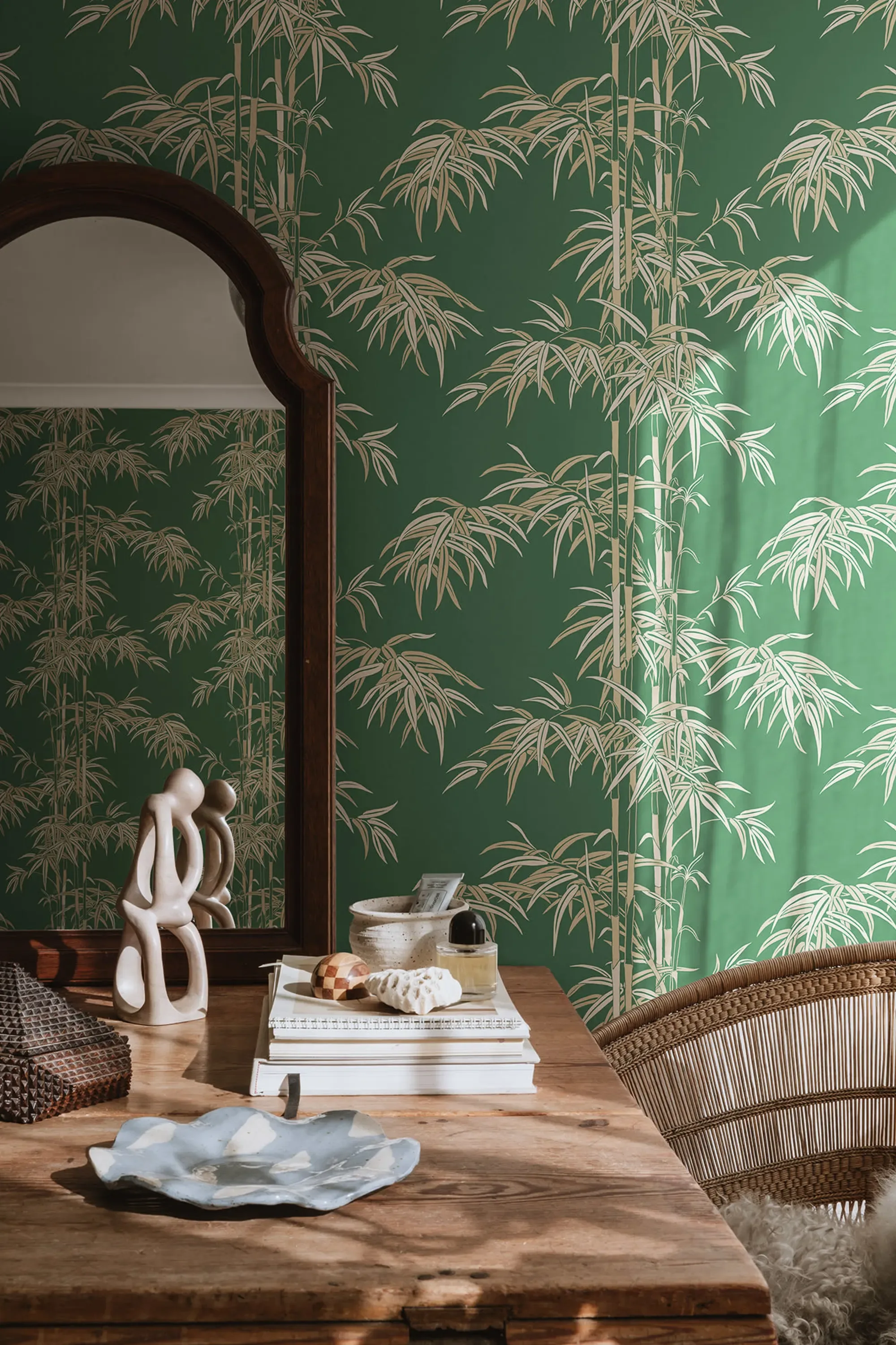 Sandberg Leon in Green wallpaper (S10445)