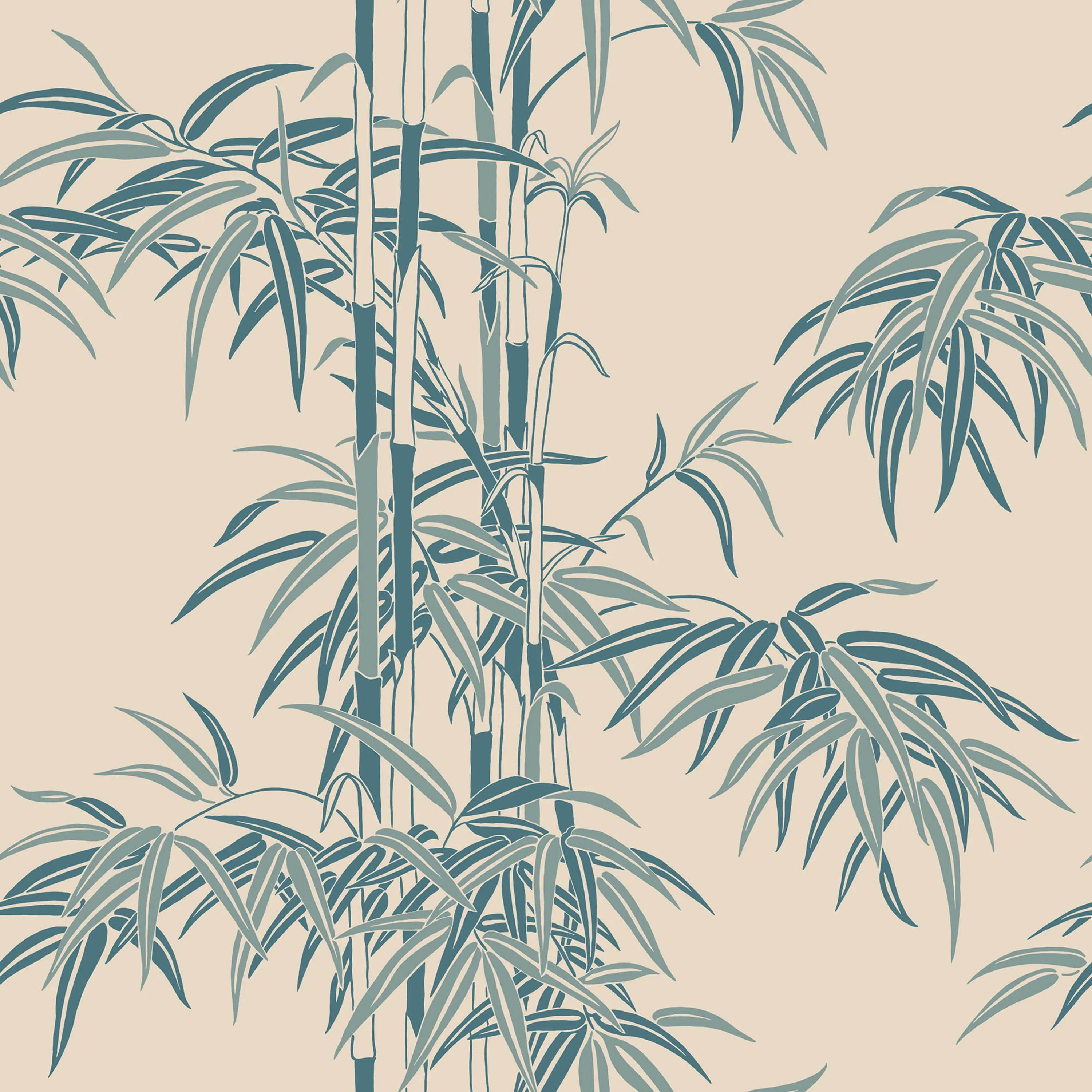 Sandberg Leon in Misty Blue wallpaper (S10444)