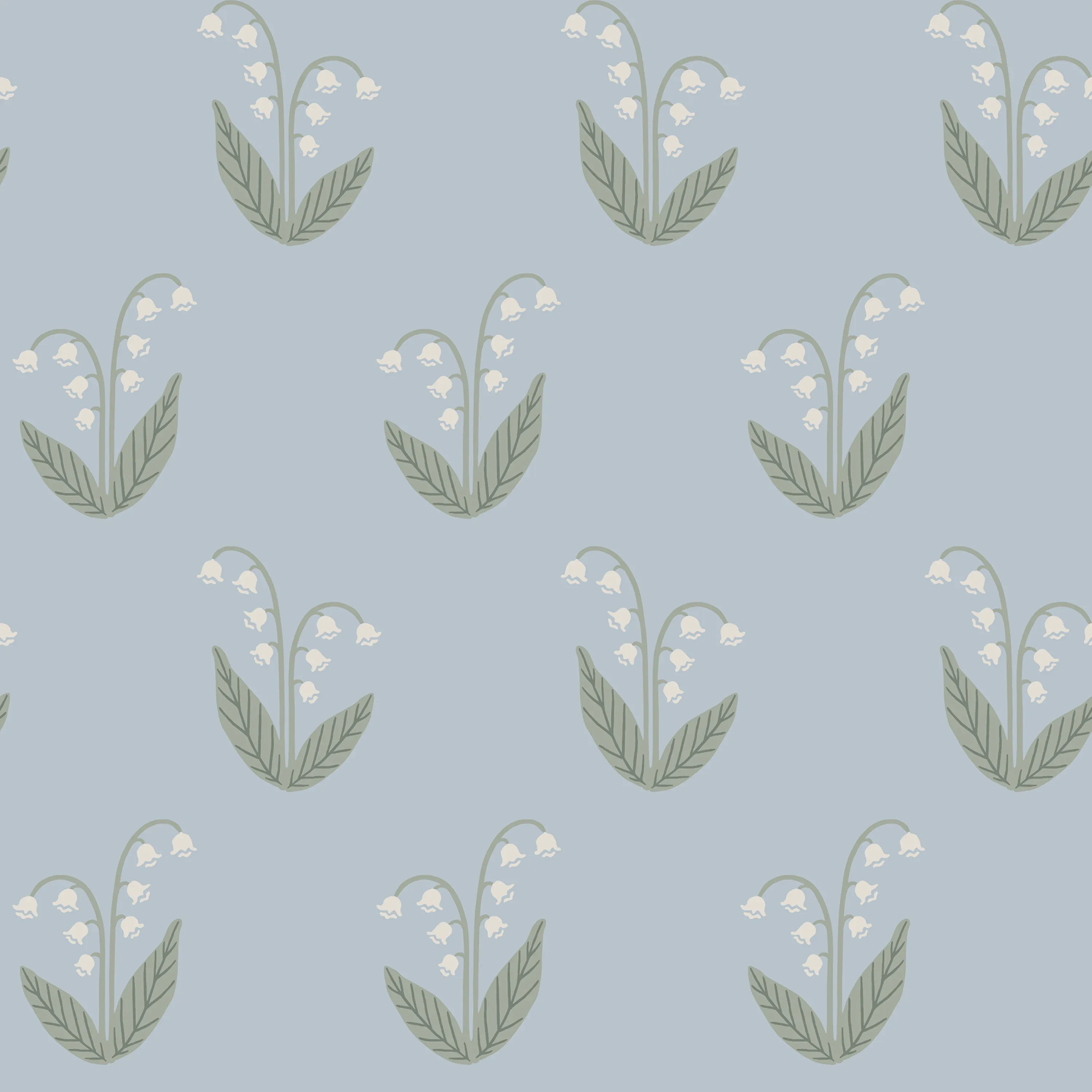 Sandberg Lilly in Light Blue wallpaper (S10634)