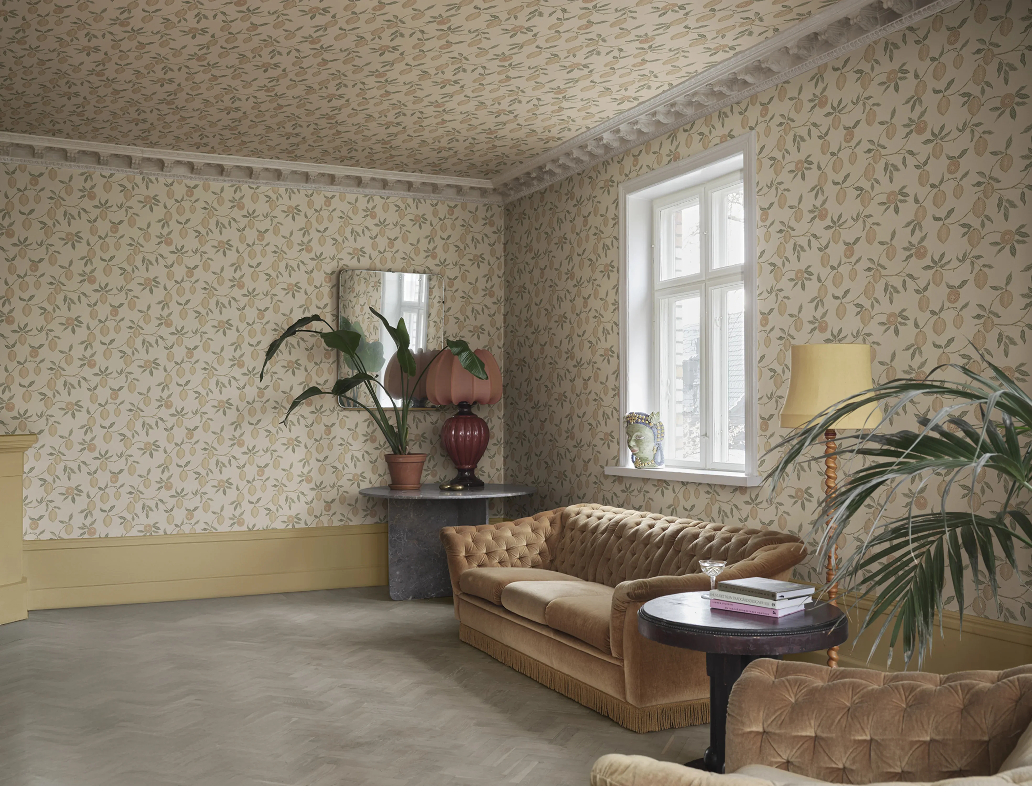 Sandberg Limone in Blush wallpaper (S10667)