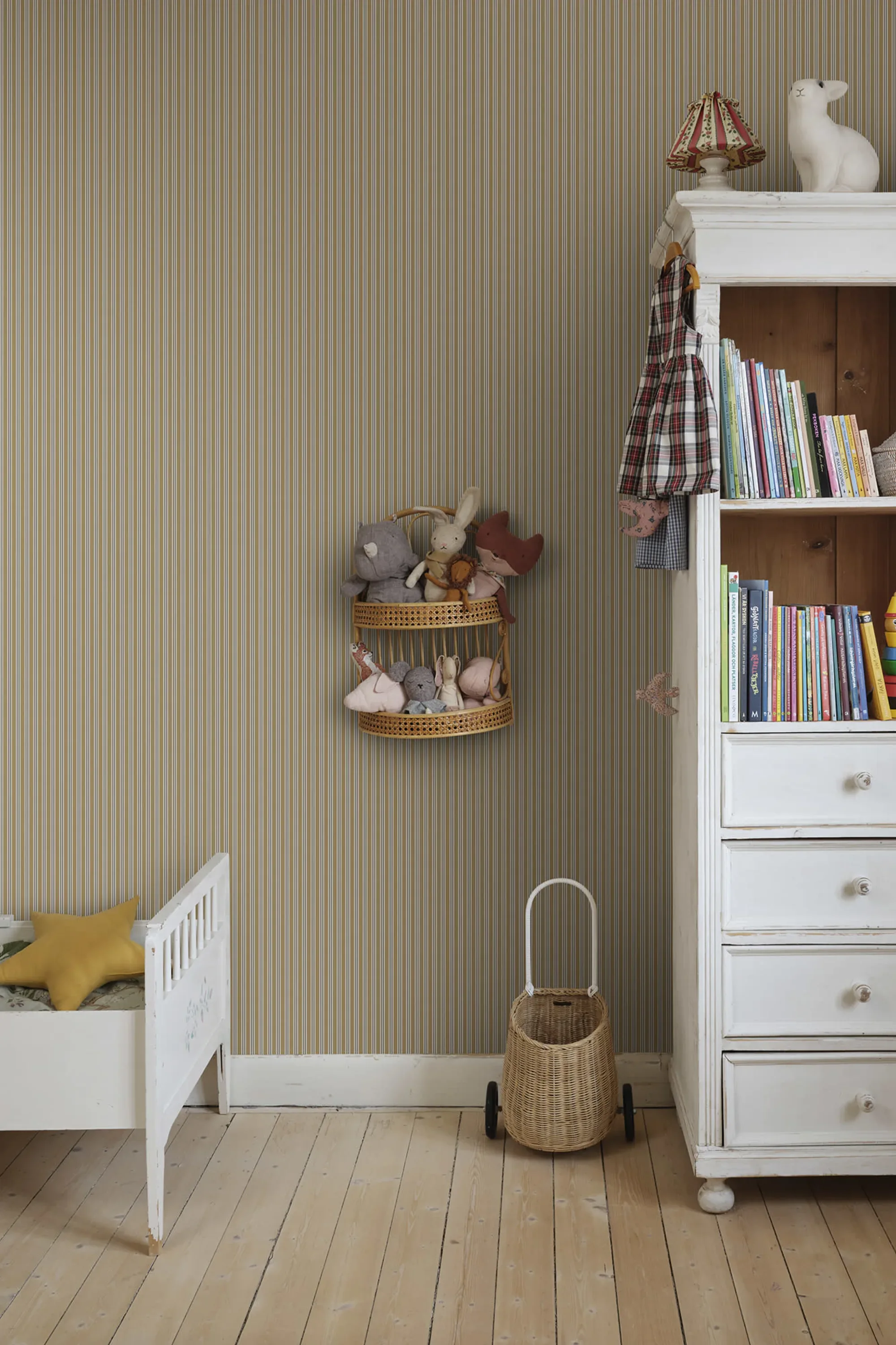 Sandberg Linn in Honey wallpaper (S10395)